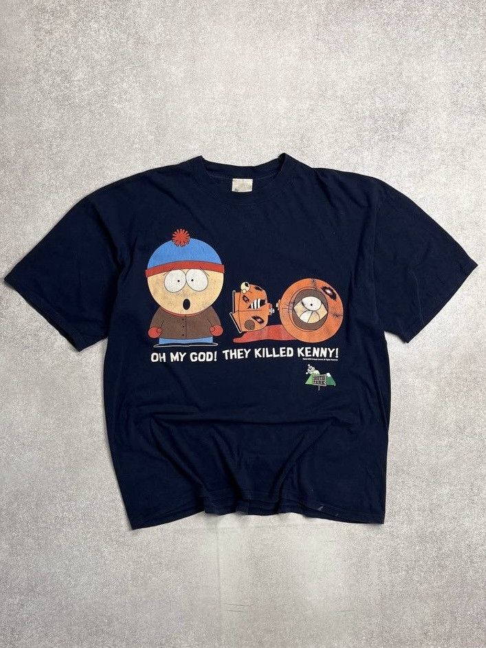 Vintage South Park They Killed Kenny Boxy T Shirt Xl Hoodie, Sweatshirt | PodTeesHub.com