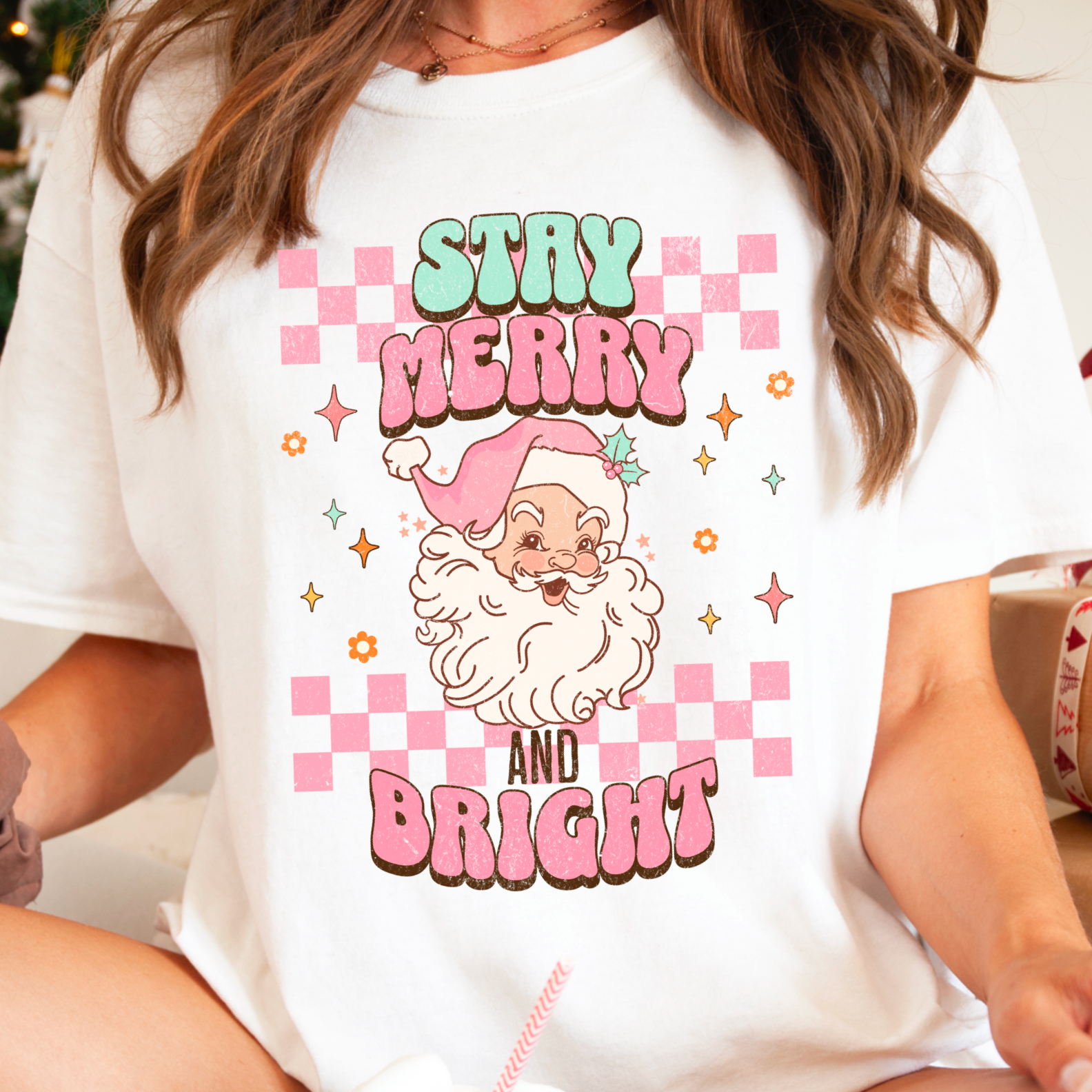 Stay Merry Christmas Graphic Tee Hoodie, Sweatshirt | PodTeesHub.com