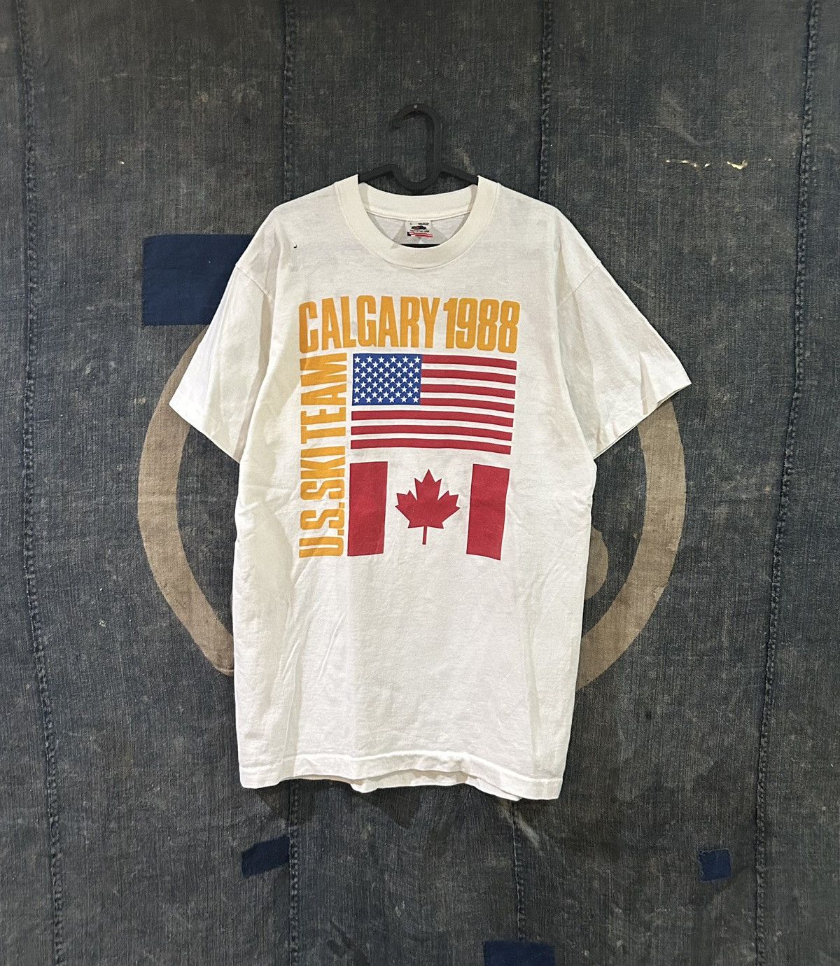 Vintage 90s Graphic Tee Calgary Olympics Us Ski Team Hoodie, Sweatshirt | PodTeesHub.com