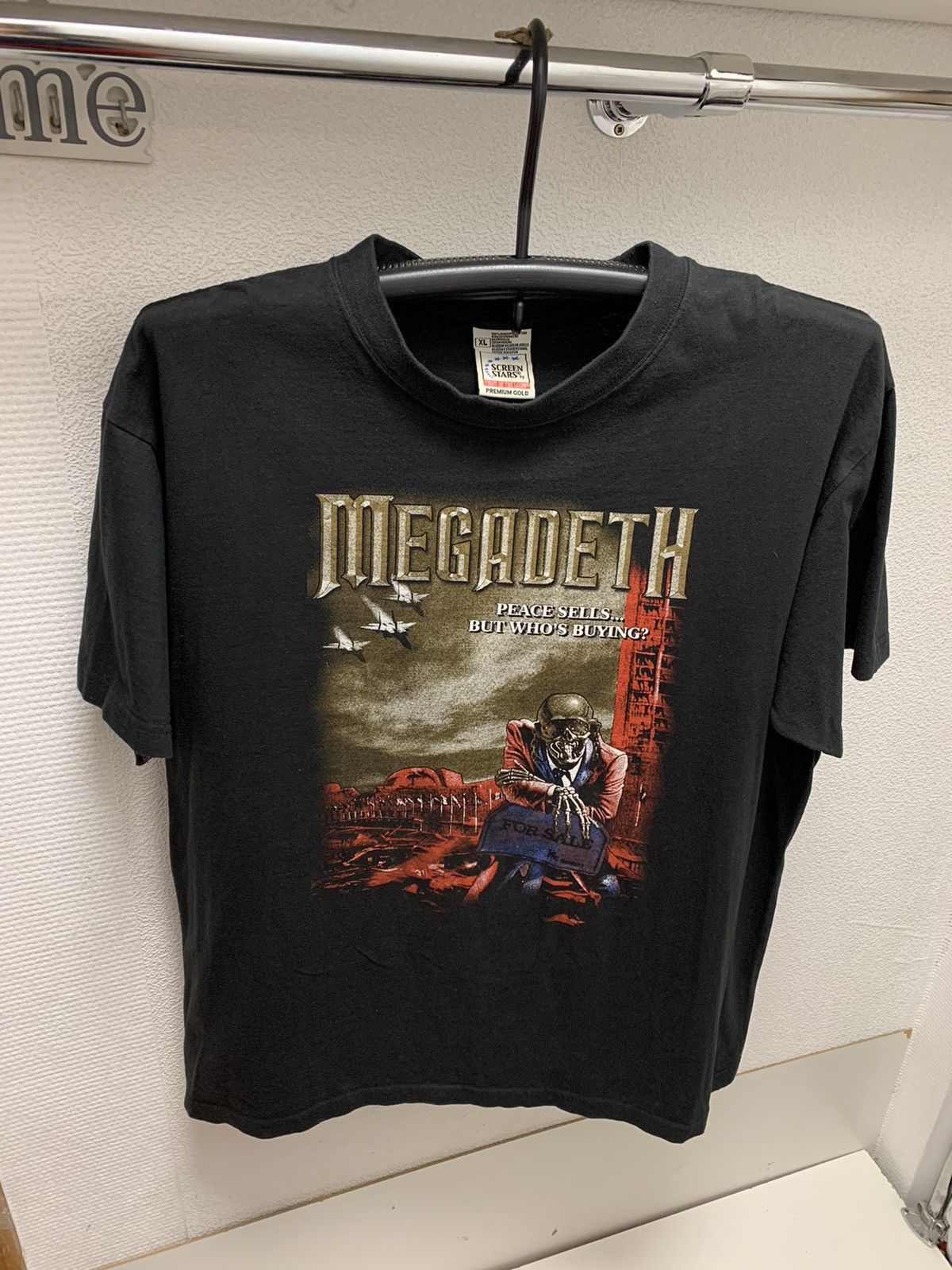 Megadeth Megadeath Screen Stars Vintage 1990 90th Vintage T Shirt Xl Hoodie, Sweatshirt | PodTeesHub.com