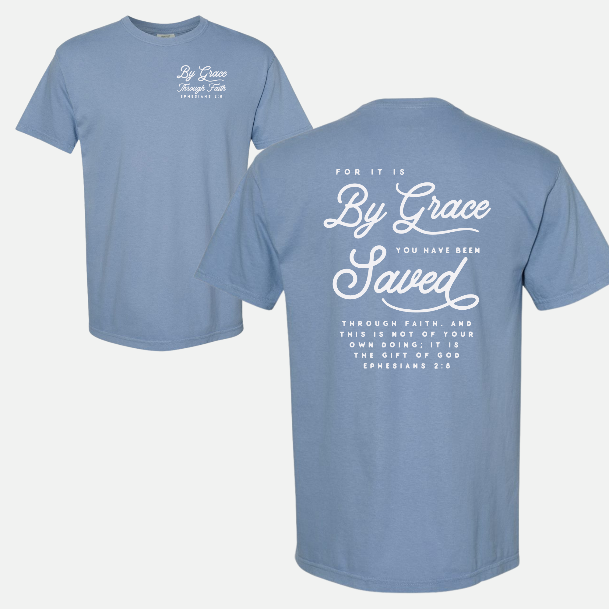 By Grace Through Faith Christian Graphic T-Shirt Hoodie, Sweatshirt | PodTeesHub.com