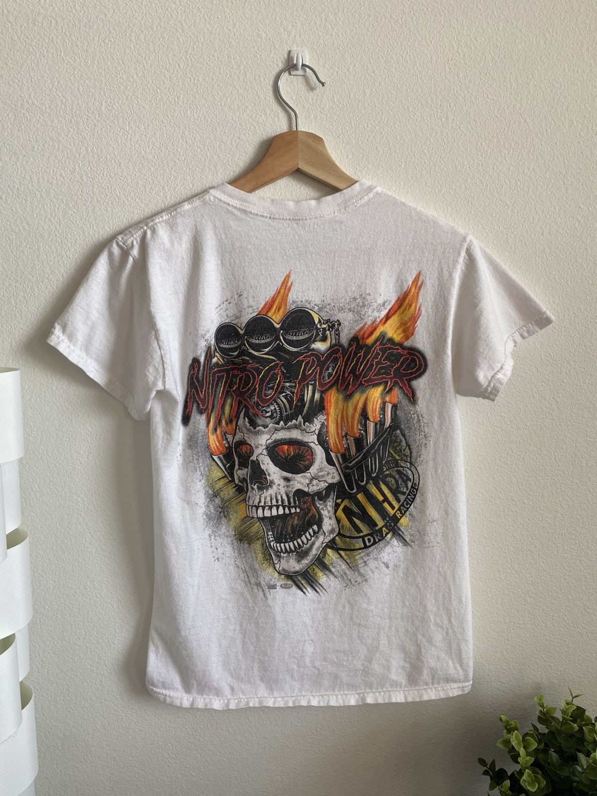 Nascar 00s Flame Skull Nhra Racing Tee Hoodie, Sweatshirt | PodTeesHub.com