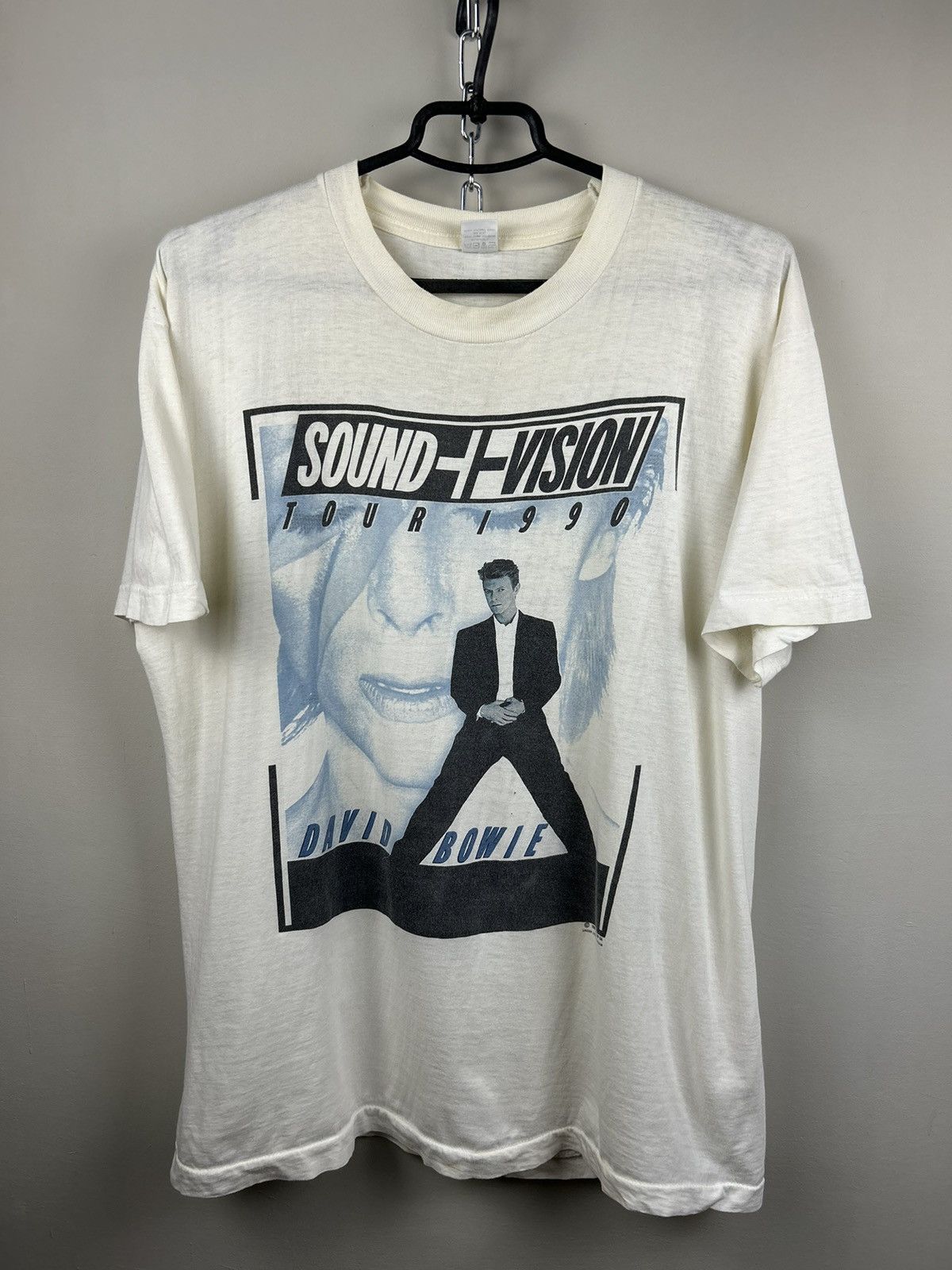 Band Tees Vintage 1990 David Bowie Sound Vision Tour T Shirt Hoodie, Sweatshirt | PodTeesHub.com