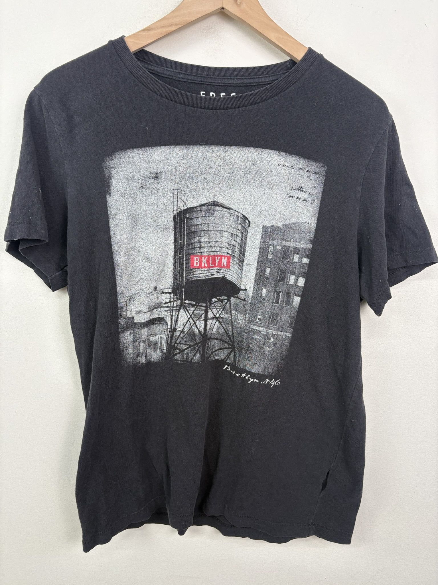 Vintage Y2k New York Brooklyn T Shirt Free State Size M Hoodie, Sweatshirt | PodTeesHub.com