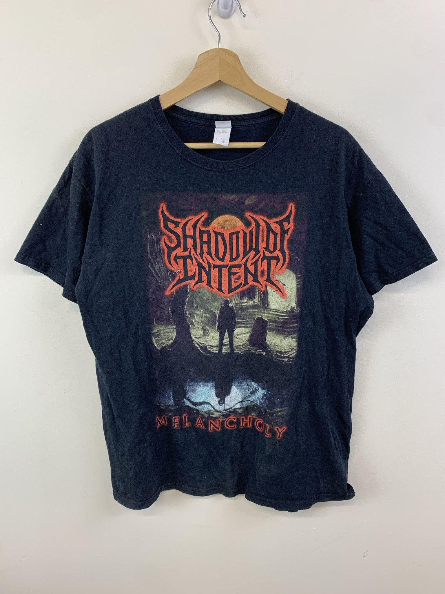 Band Vintage Shadow Intent Melancholy Metal Shirt Size L T-Shirts, Hoodie, Sweatshirt
