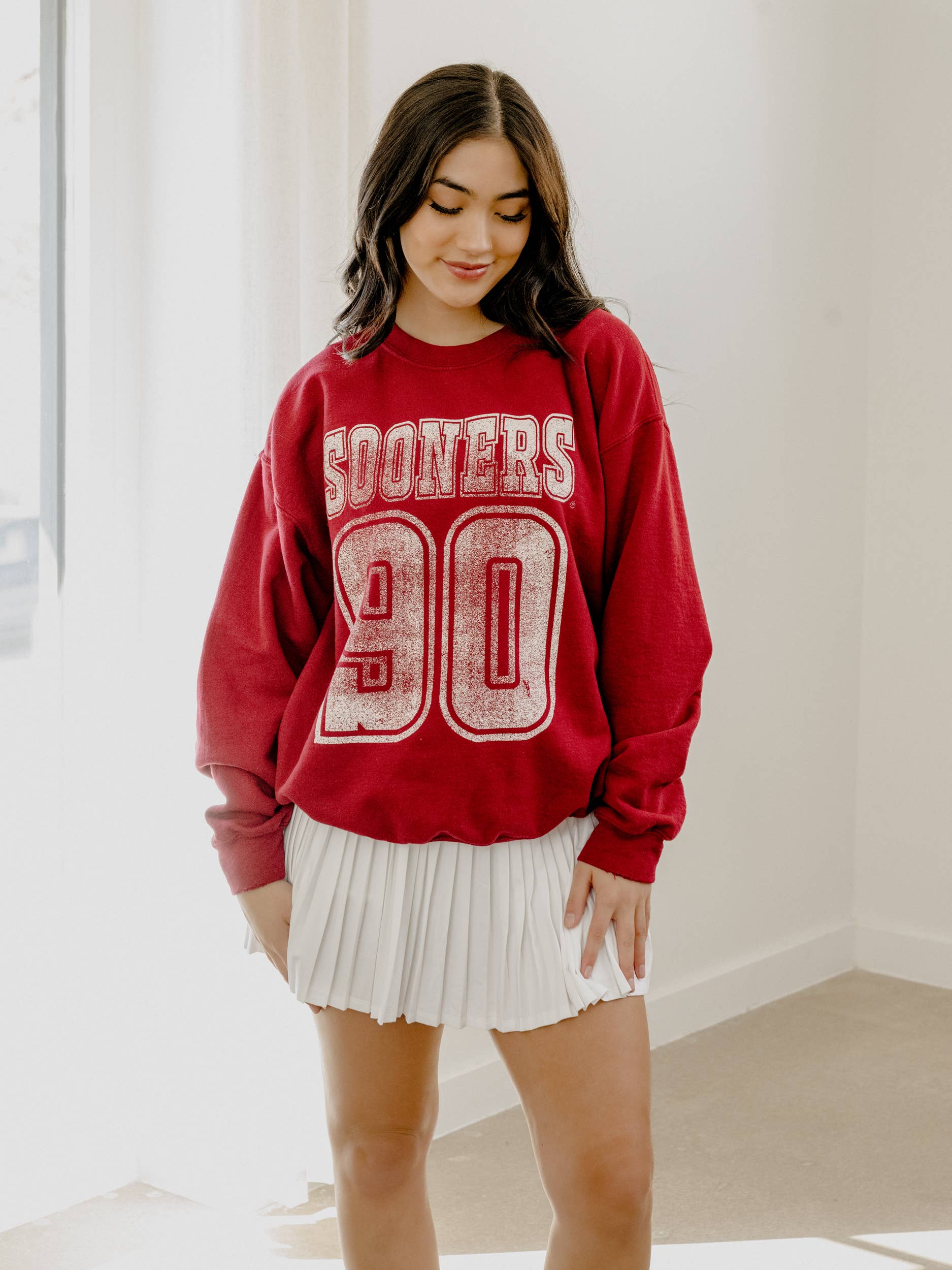 Ou Sooners Player Crimson Thrifted Sweatshirt T-Shirts, Hoodie | PodTeesHub.com