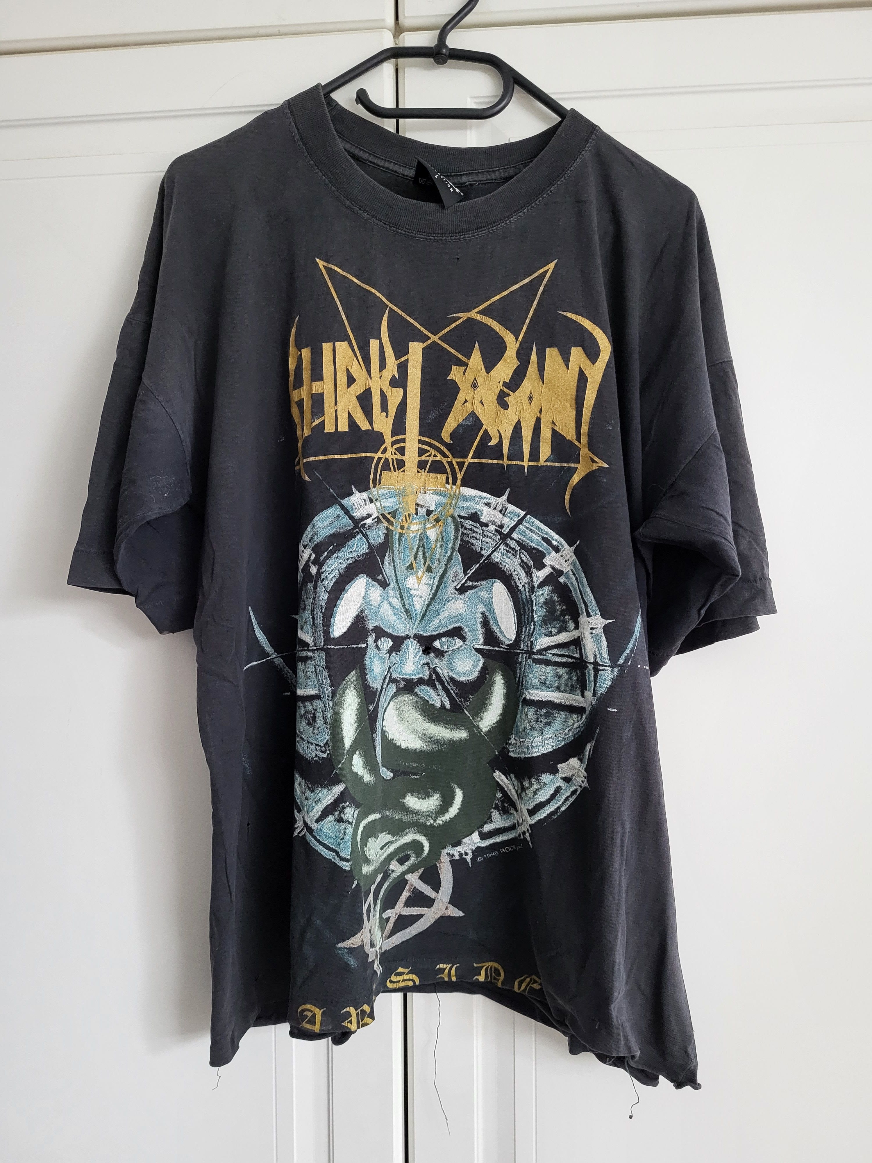 Vintage Christ Agony Darkside 1998 Black Metal T Shirt Hoodie, Sweatshirt | PodTeesHub.com