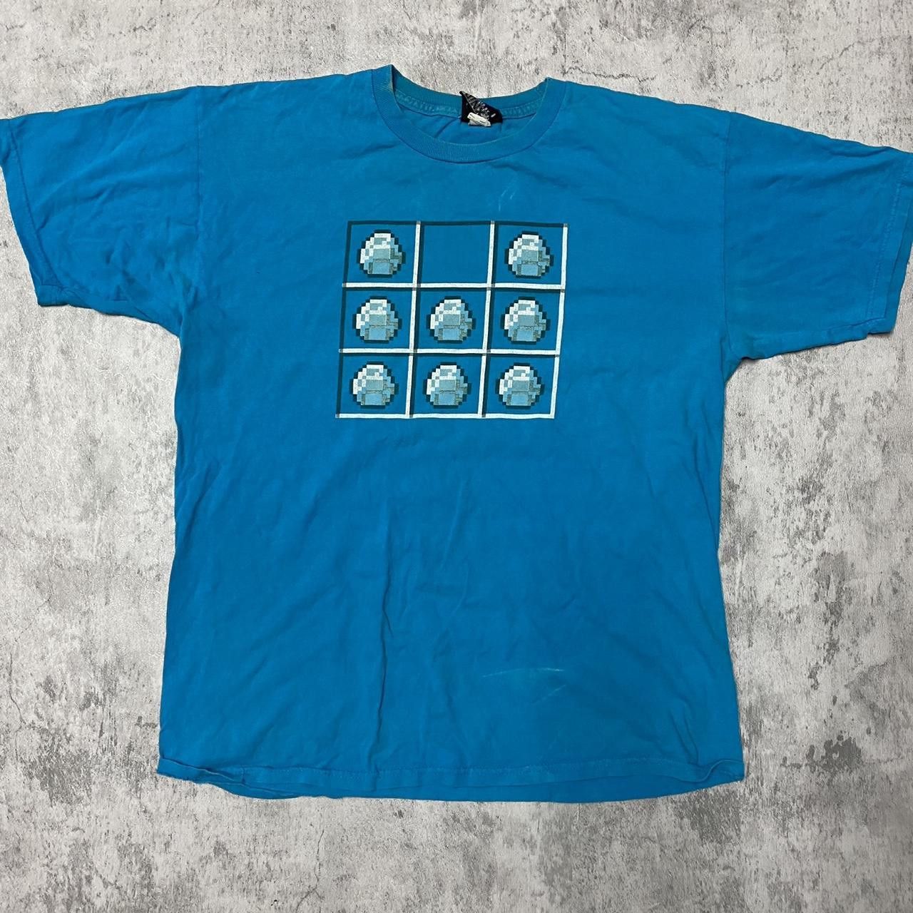 Other Retro Blue And White Pixelated T Shirt Gaming Hoodie, Sweatshirt | PodTeesHub.com