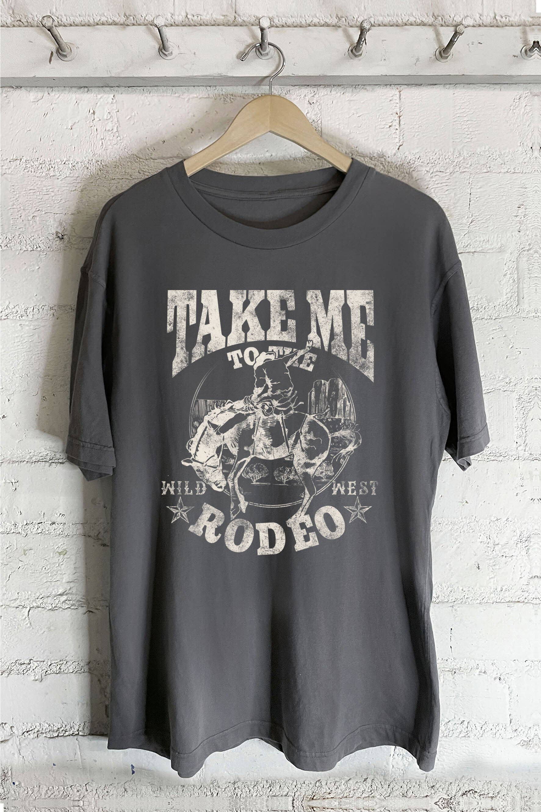 Take Me To the Rodeo-Oversized Tee Hoodie, Sweatshirt | PodTeesHub.com