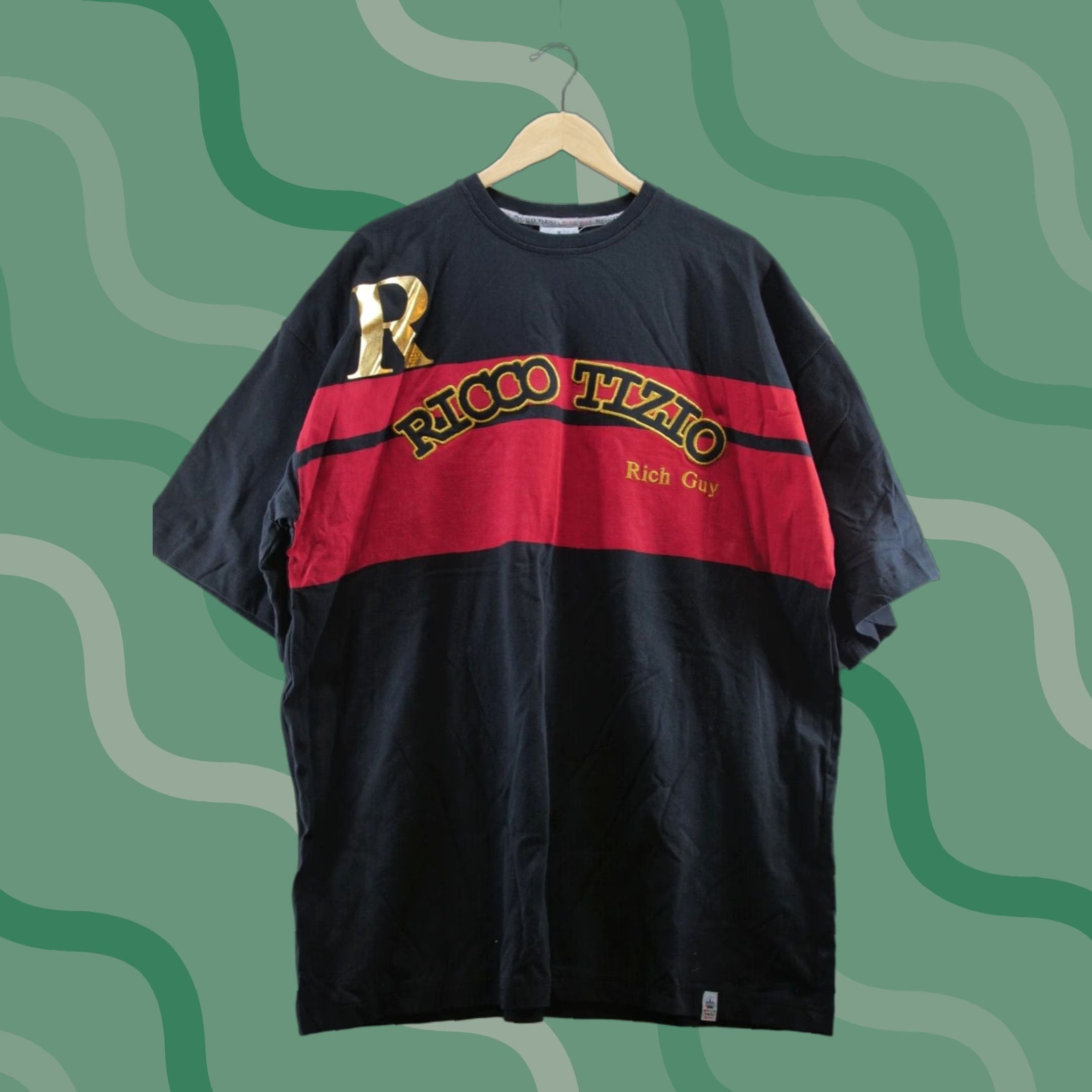 Vintage Ricco Tizio Hip Hop T Shirt Black 2xl Cotton Crew Neck Short Sleeve Men Graphic Tee Hoodie, Sweatshirt