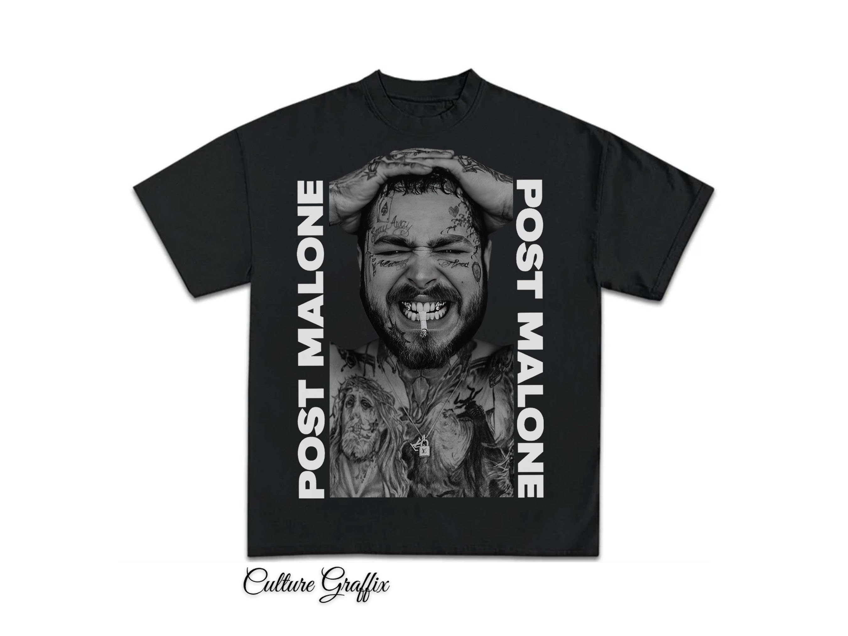 Post Malone Bootleg Tee, Vintage Rap Hip Hop Graphic Shirt Hoodie, Sweatshirt | PodTeesHub.com