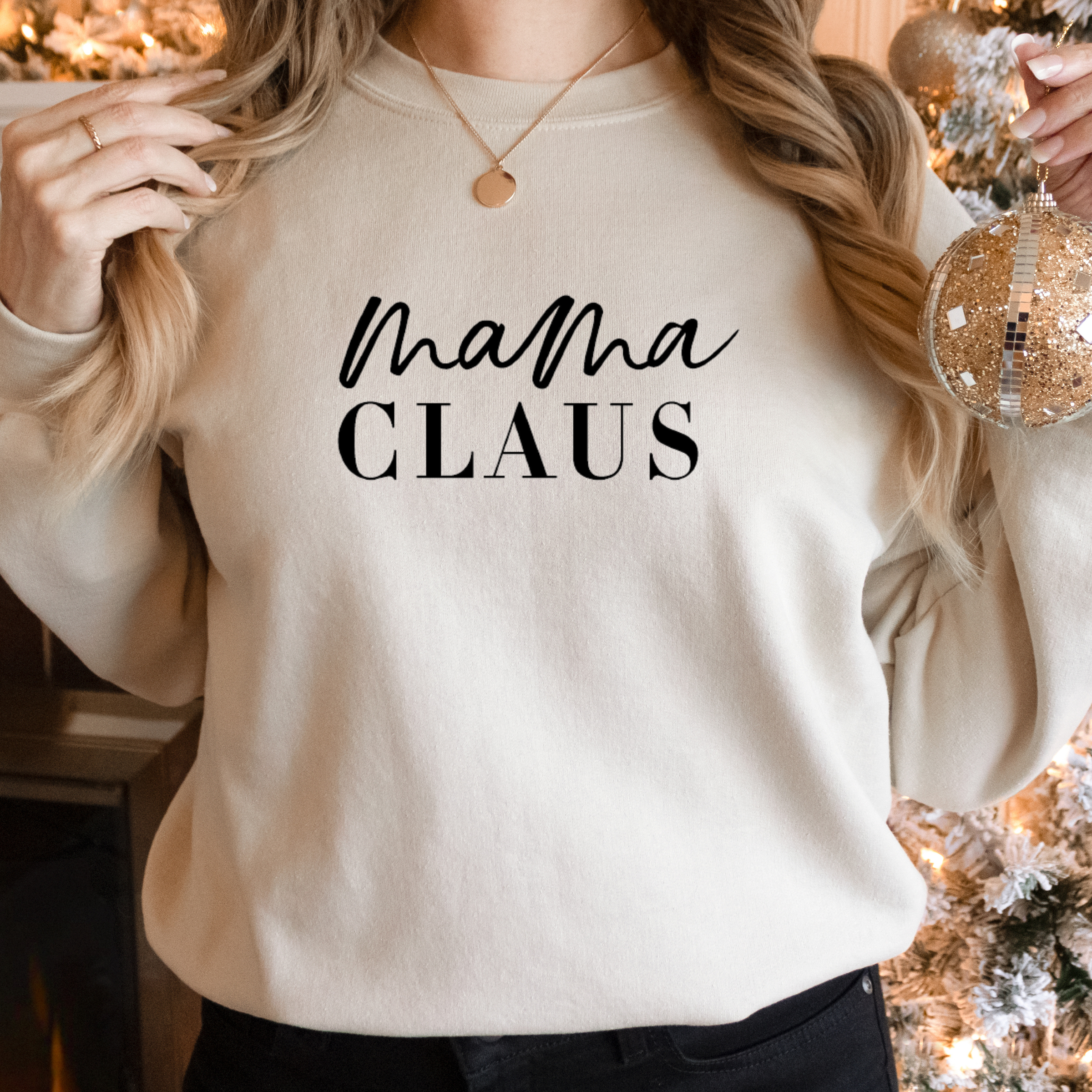 Mama Claus Sweatshirt - Christmas Sweatshirt - Christmas Tee Hoodie | PodTeesHub.com