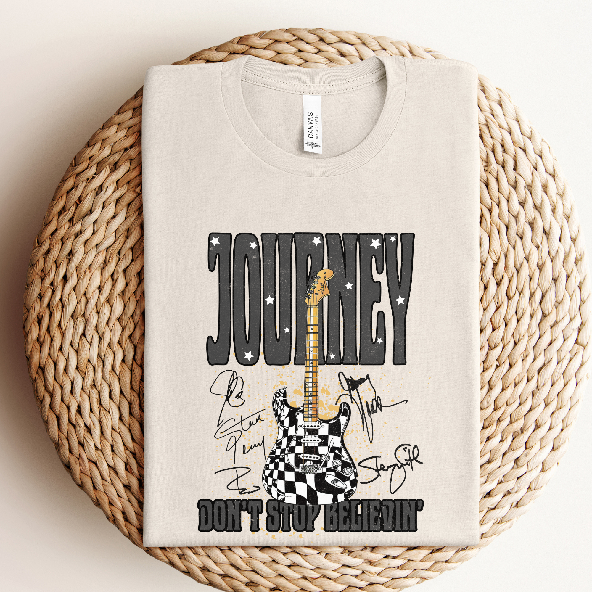 Journey Guitar Graphic Tee/Crewneck Hoodie, Sweatshirt | PodTeesHub.com