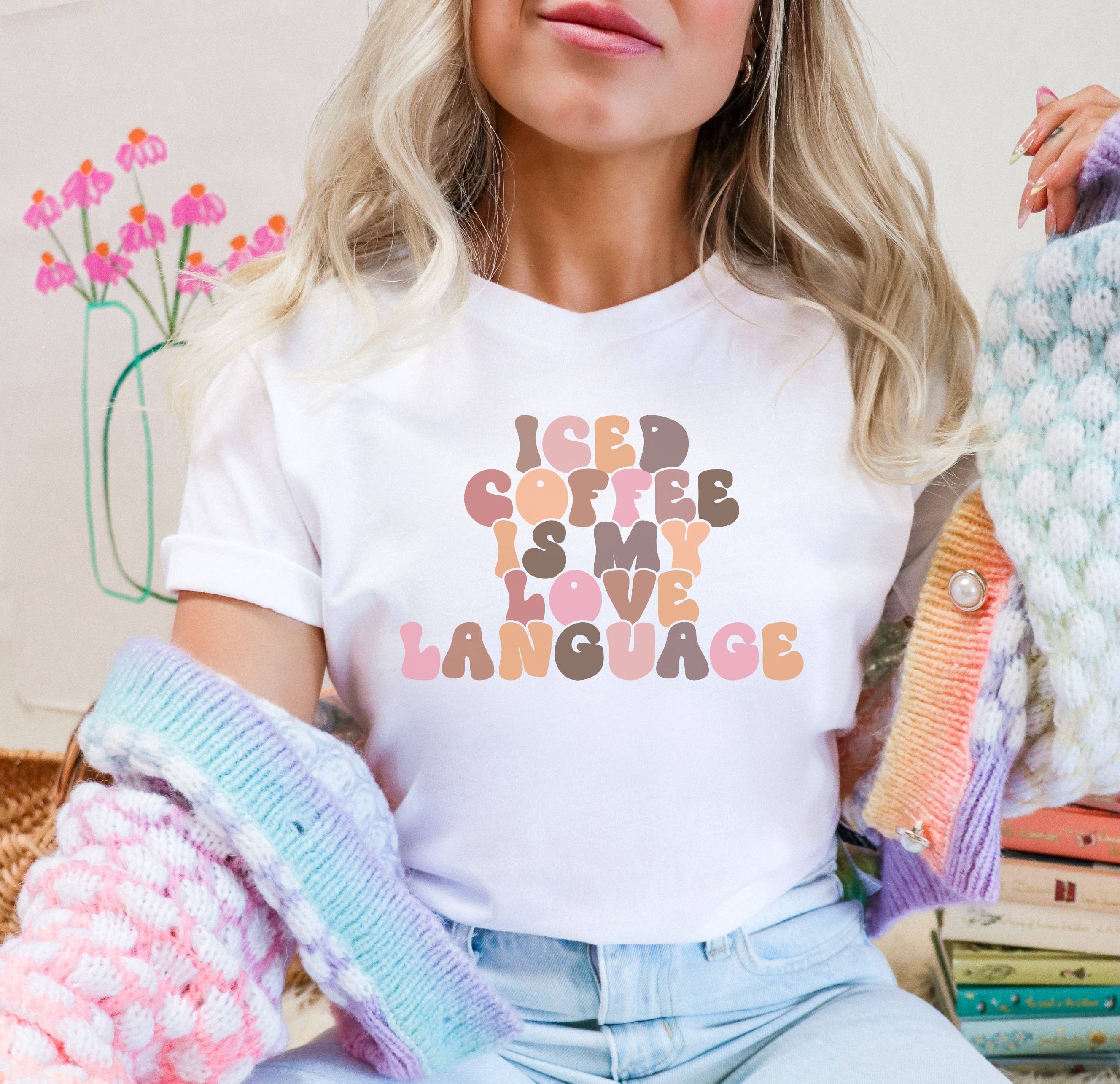 Iced Coffee Is My Love Language Valentine Tee Hoodie, Sweatshirt | PodTeesHub.com