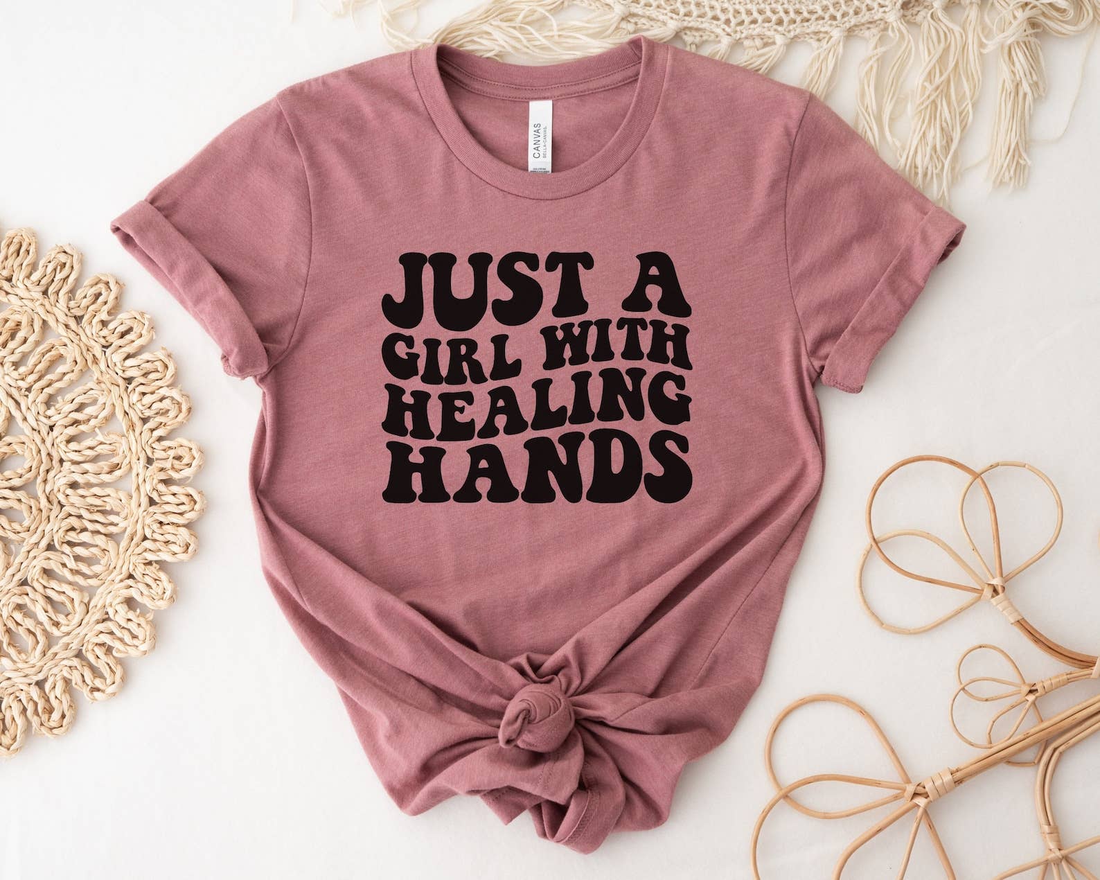 Just A Girl with Healing Hands T-Shirt Hoodie, Sweatshirt | PodTeesHub.com