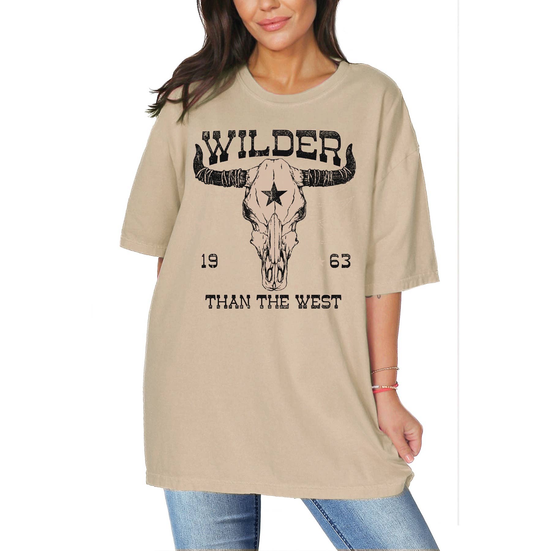 Wilder Than the West Oversized Unisex T Shirt Hoodie, Sweatshirt | PodTeesHub.com