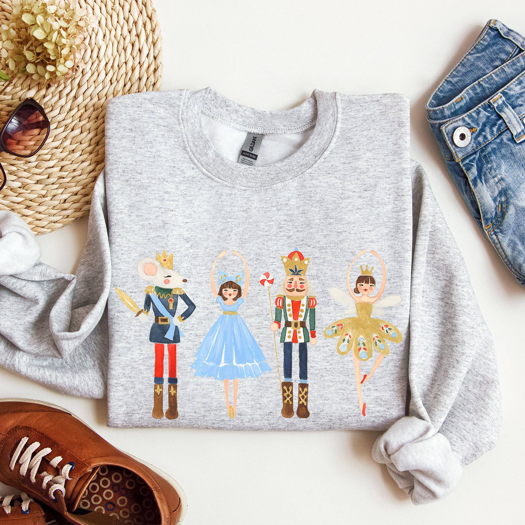 Nutcracker Ballet Christmas Sweatshirt T-Shirts, Hoodie | PodTeesHub.com