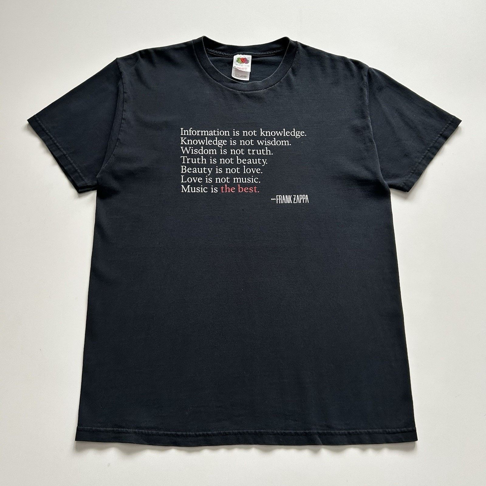 Fruit Loom X Vintage Vintage Frank Zappa Large Y2k Fruit Loom Rare T-Shirts, Hoodie, Sweatshirt
