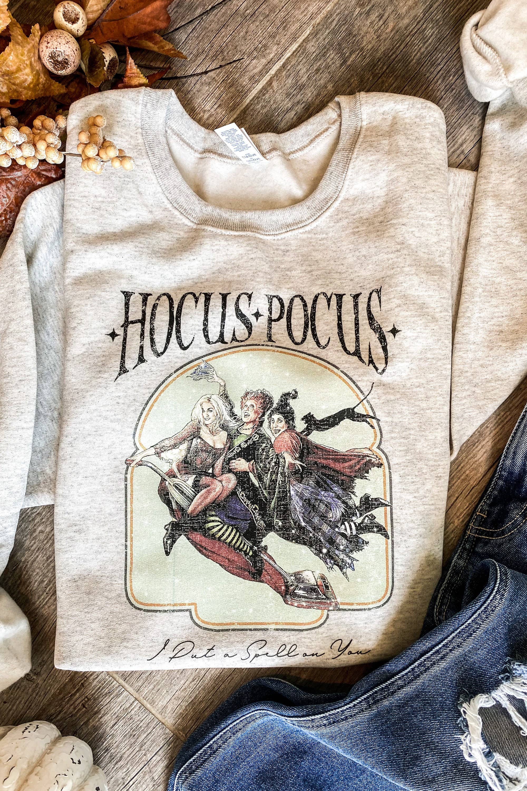 Retro Hocus Pocus Halloween Sweatshirt – Sanderson Style T-Shirts, Hoodie | PodTeesHub.com