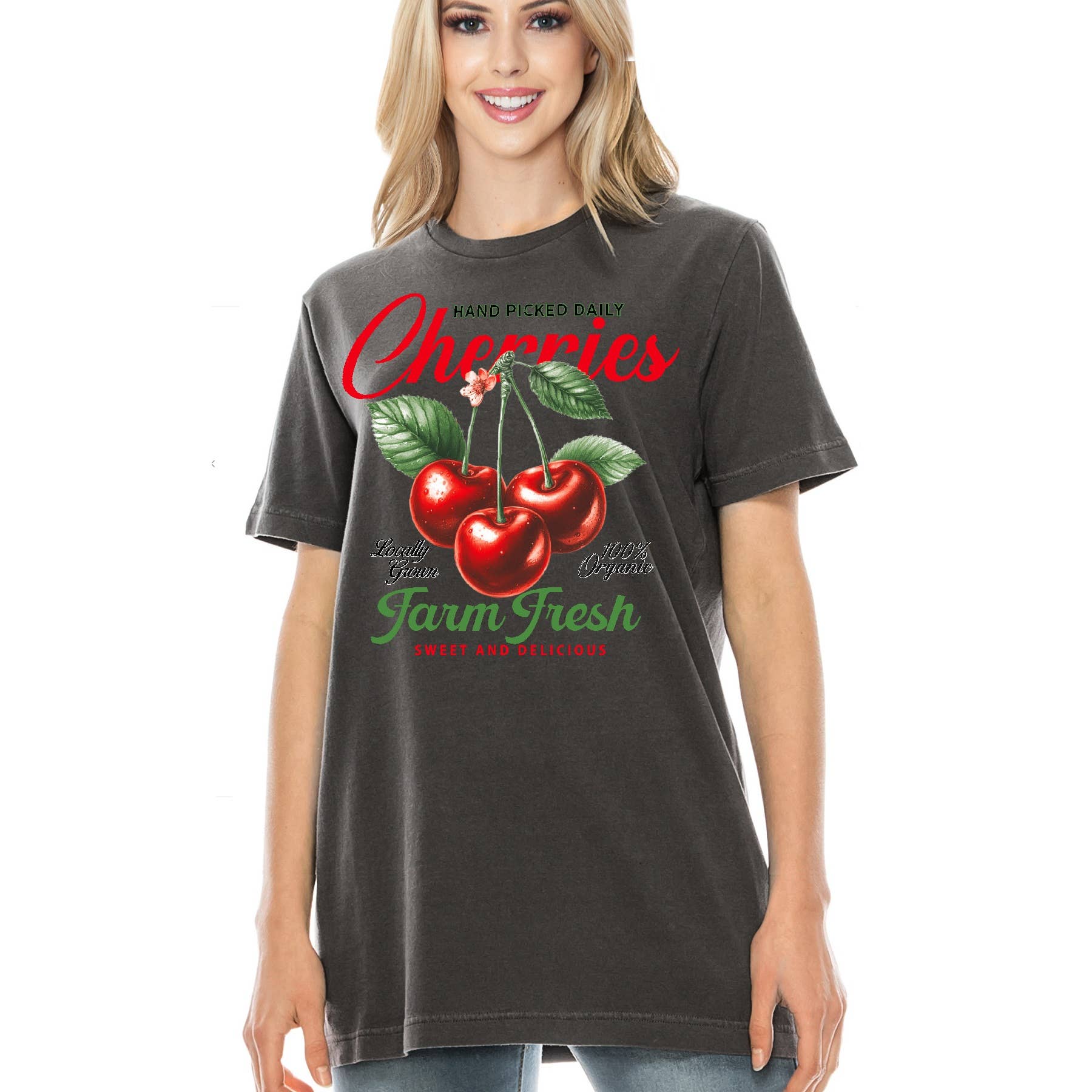 Farm Fresh Cherries Short Sleeve Tee Hoodie, Sweatshirt | PodTeesHub.com