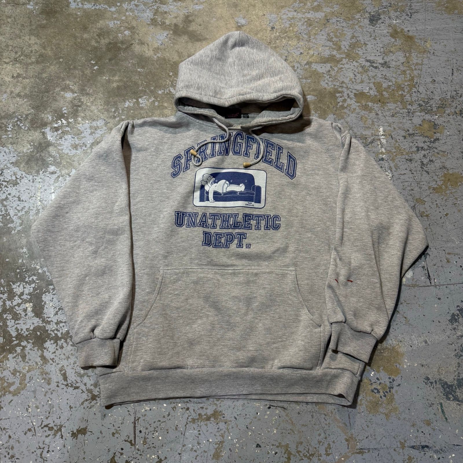 Vintage Y2k The Simpsons Unathletic Dept Hoodie 2xl T-Shirts, Sweatshirt | PodTeesHub.com