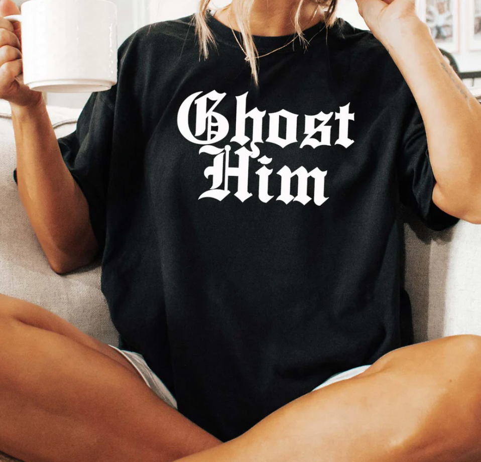 Ghost Him- Black Tee/ Sweatshirt Hoodie | PodTeesHub.com