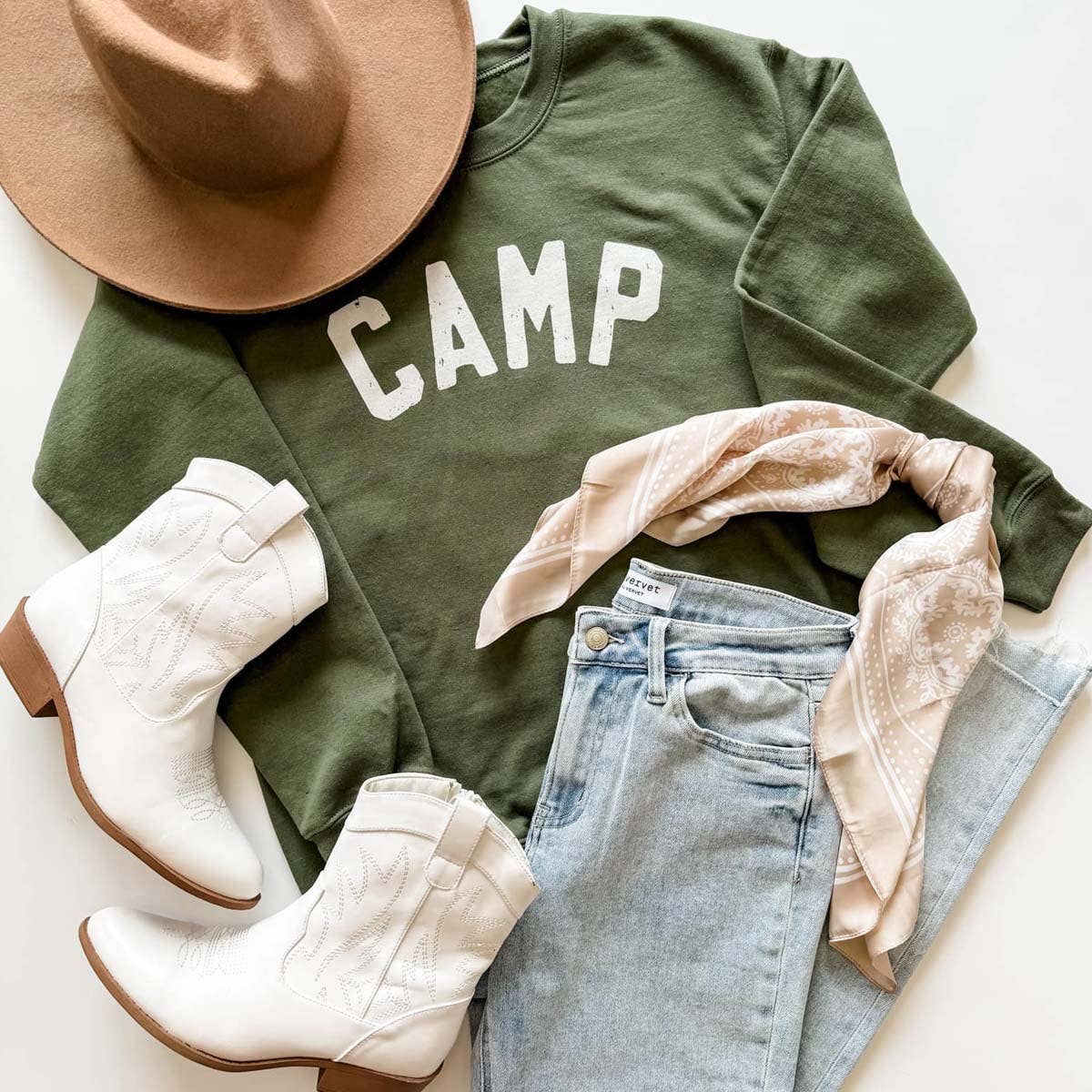 Camp Crewneck Sweatshirt, Camp Sweatshirt, Outdoorsy, Camp T-Shirts, Hoodie | PodTeesHub.com