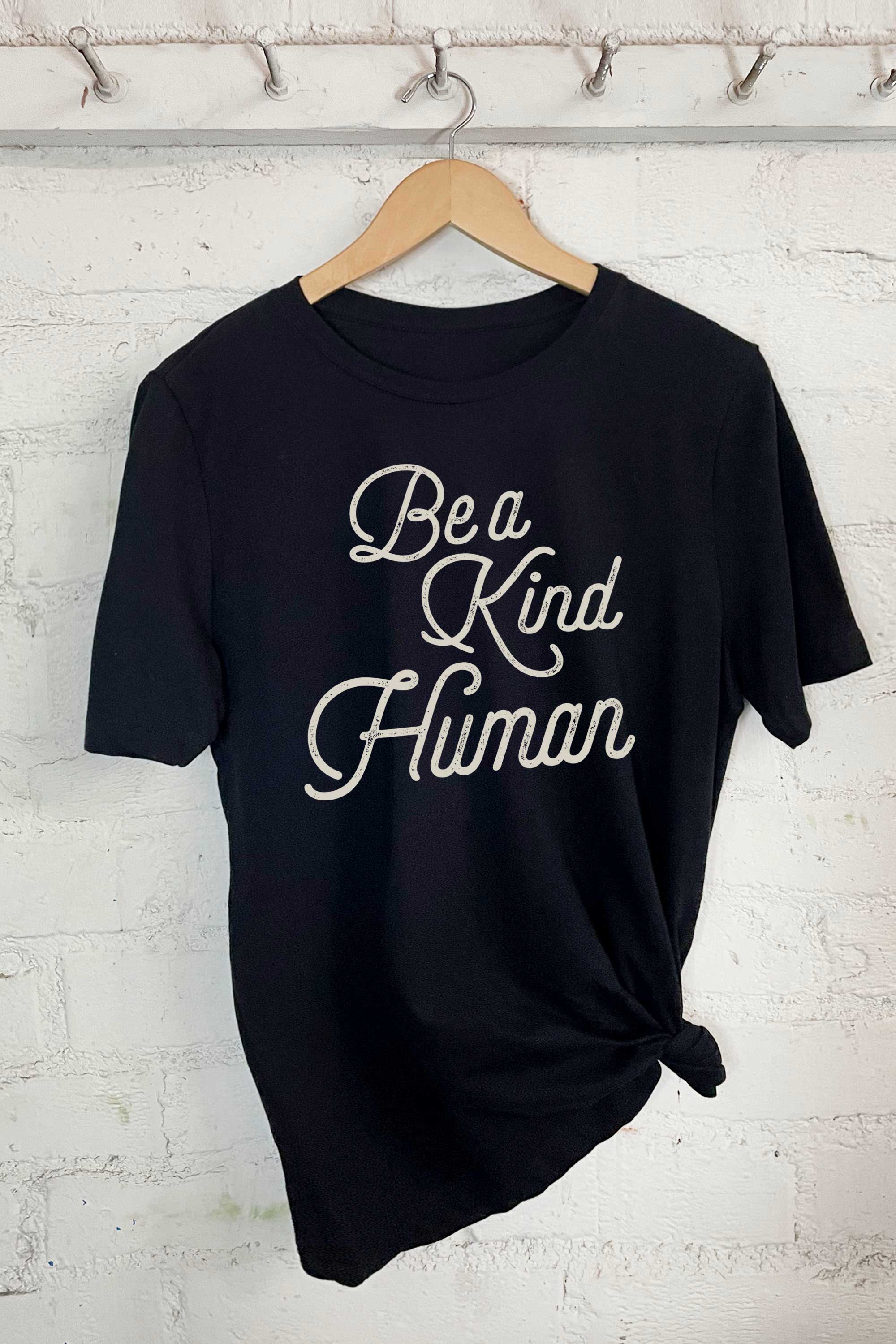 Be A Kind Human-Oversized Tee Hoodie, Sweatshirt | PodTeesHub.com