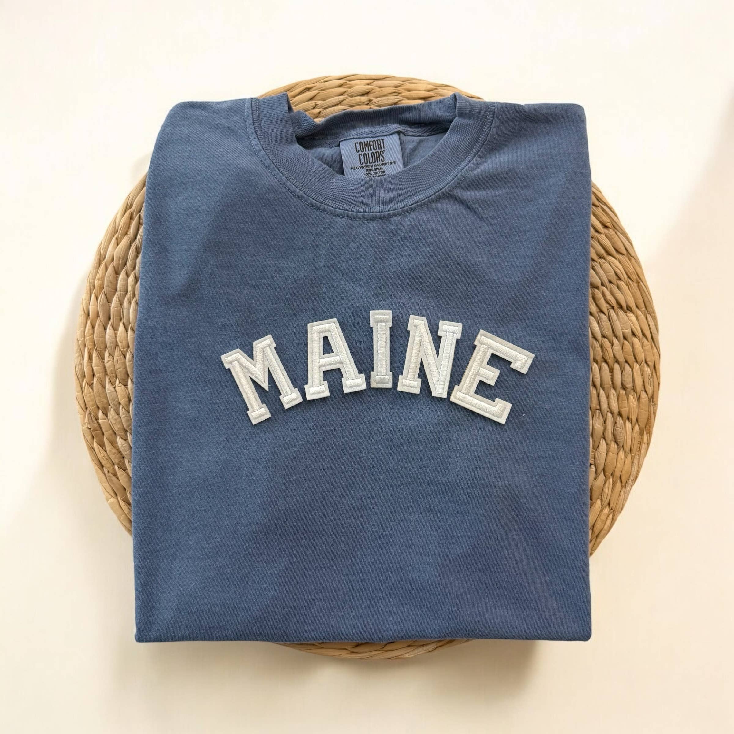 Maine Comfort Colors Short Sleeve Shirt, East Coast Shirt Hoodie, Sweatshirt | PodTeesHub.com