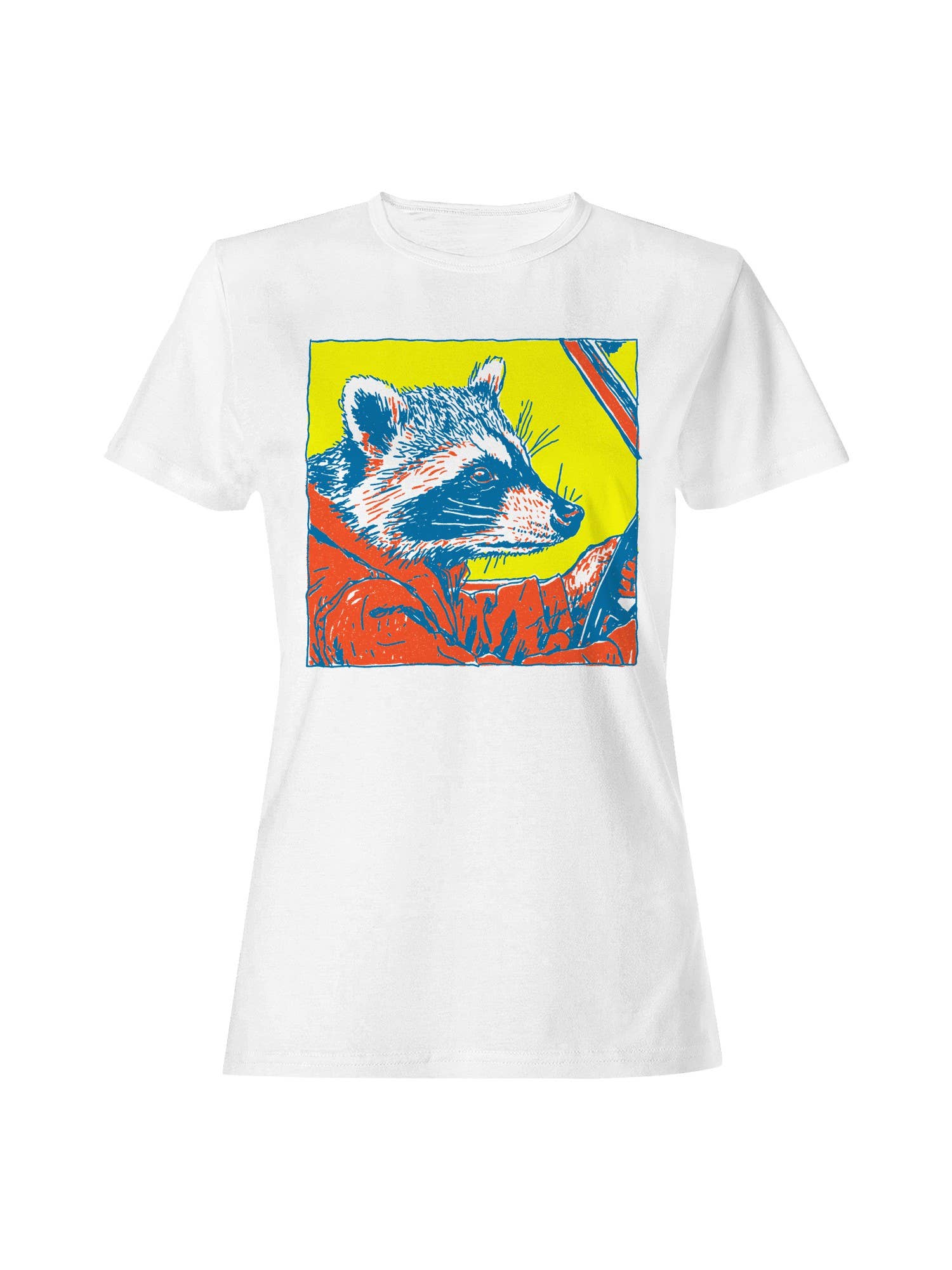 Raccoon Driver Retro Art Design Women's T-Shirt Hoodie, Sweatshirt | PodTeesHub.com