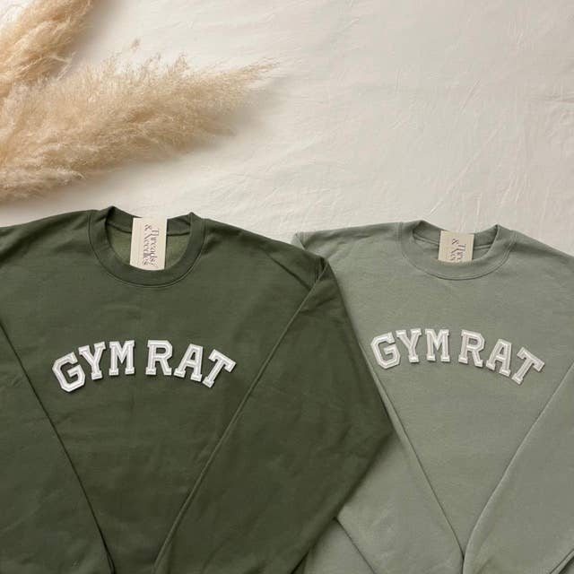 Gym Rat Sweatshirt T-Shirts, Hoodie | PodTeesHub.com