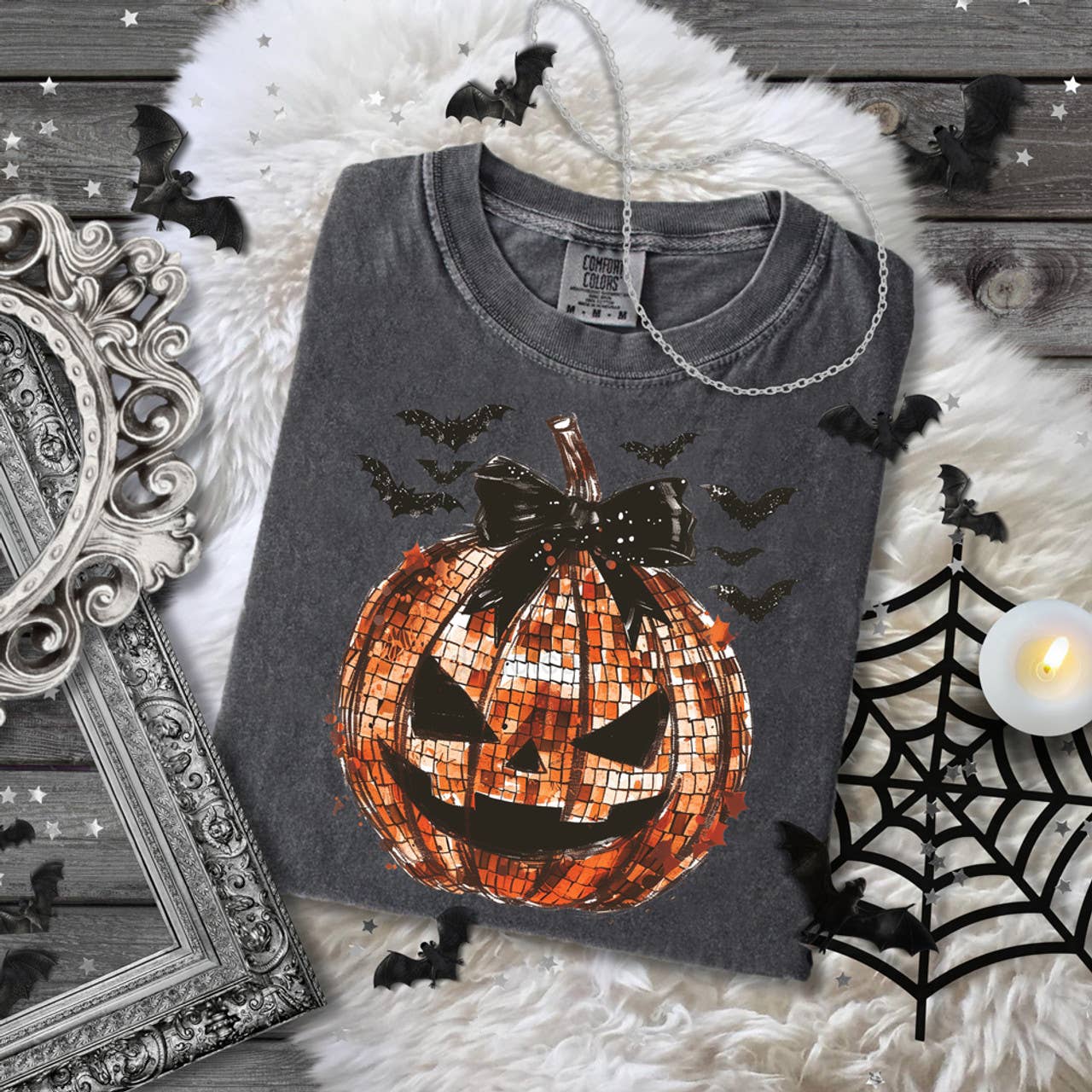 Disco Jack-O'-Lantern Tee Hoodie, Sweatshirt | PodTeesHub.com