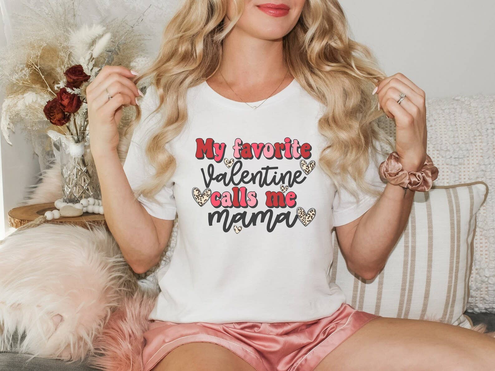 My Favorite Valentine Calls Me Mama T-Shirt Hoodie, Sweatshirt | PodTeesHub.com