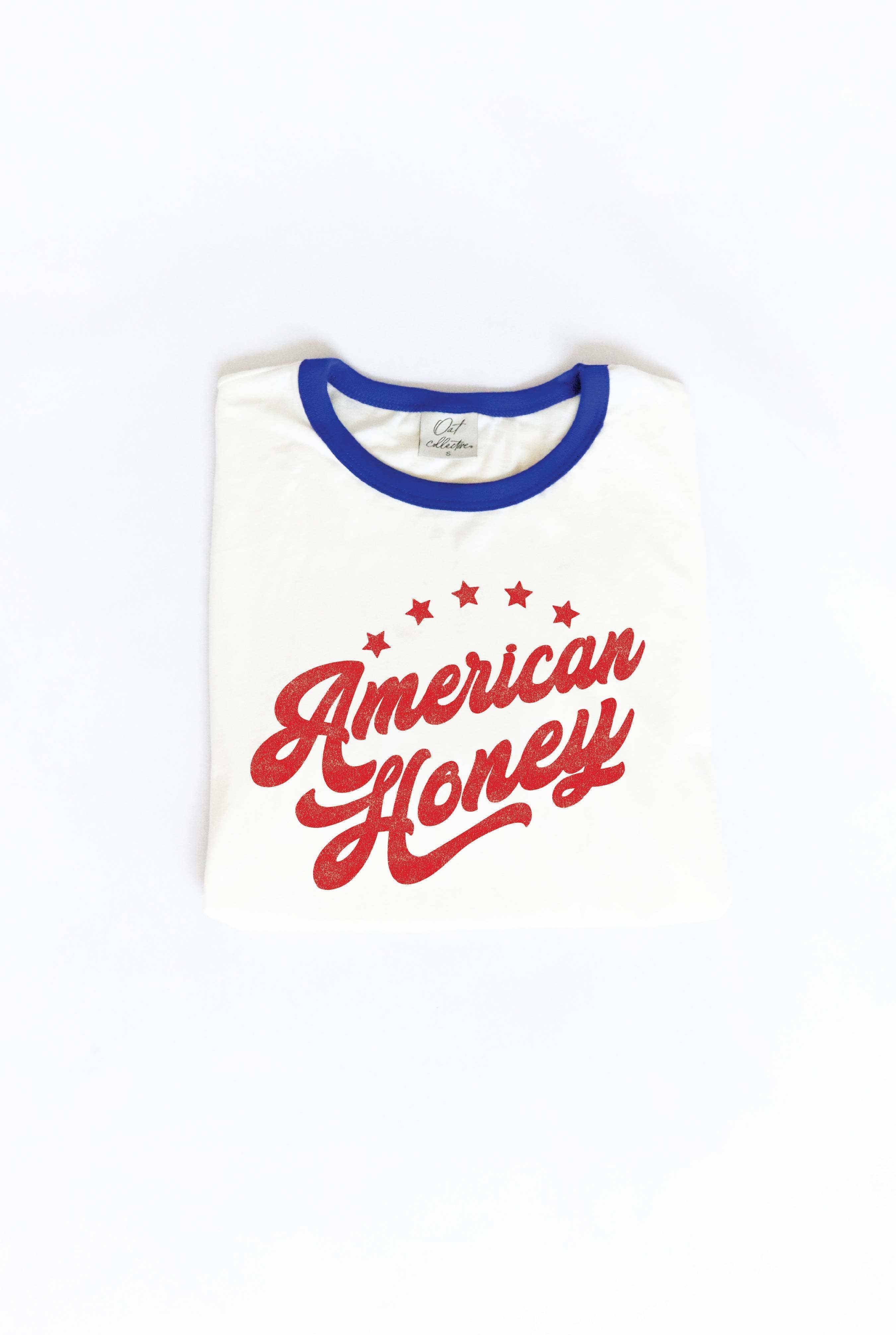 American Honey Ringer Graphic T-Shirt Hoodie, Sweatshirt | PodTeesHub.com