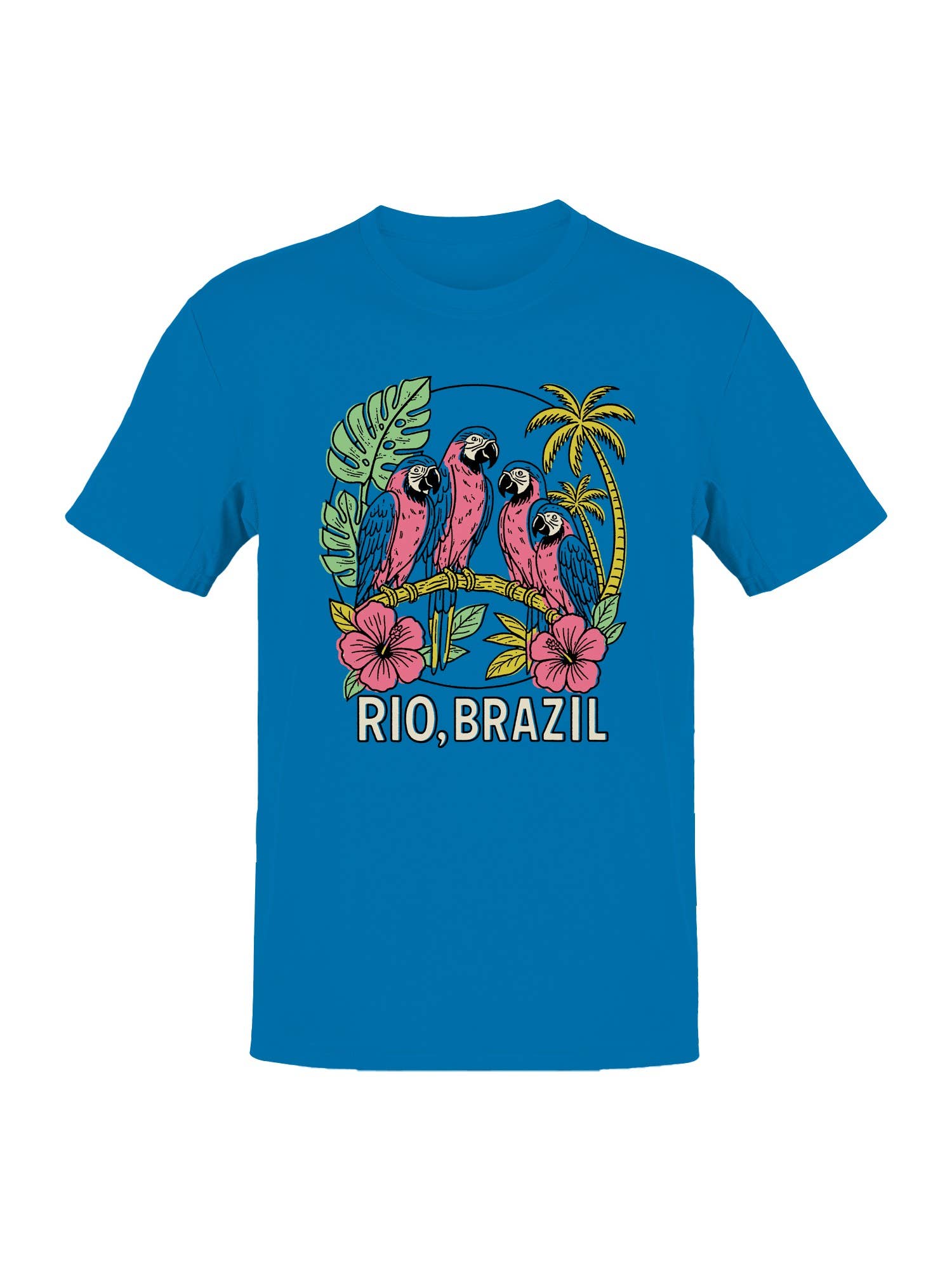 Tropical Parrots of Rio, Brazil Men's T-Shirt Hoodie, Sweatshirt | PodTeesHub.com