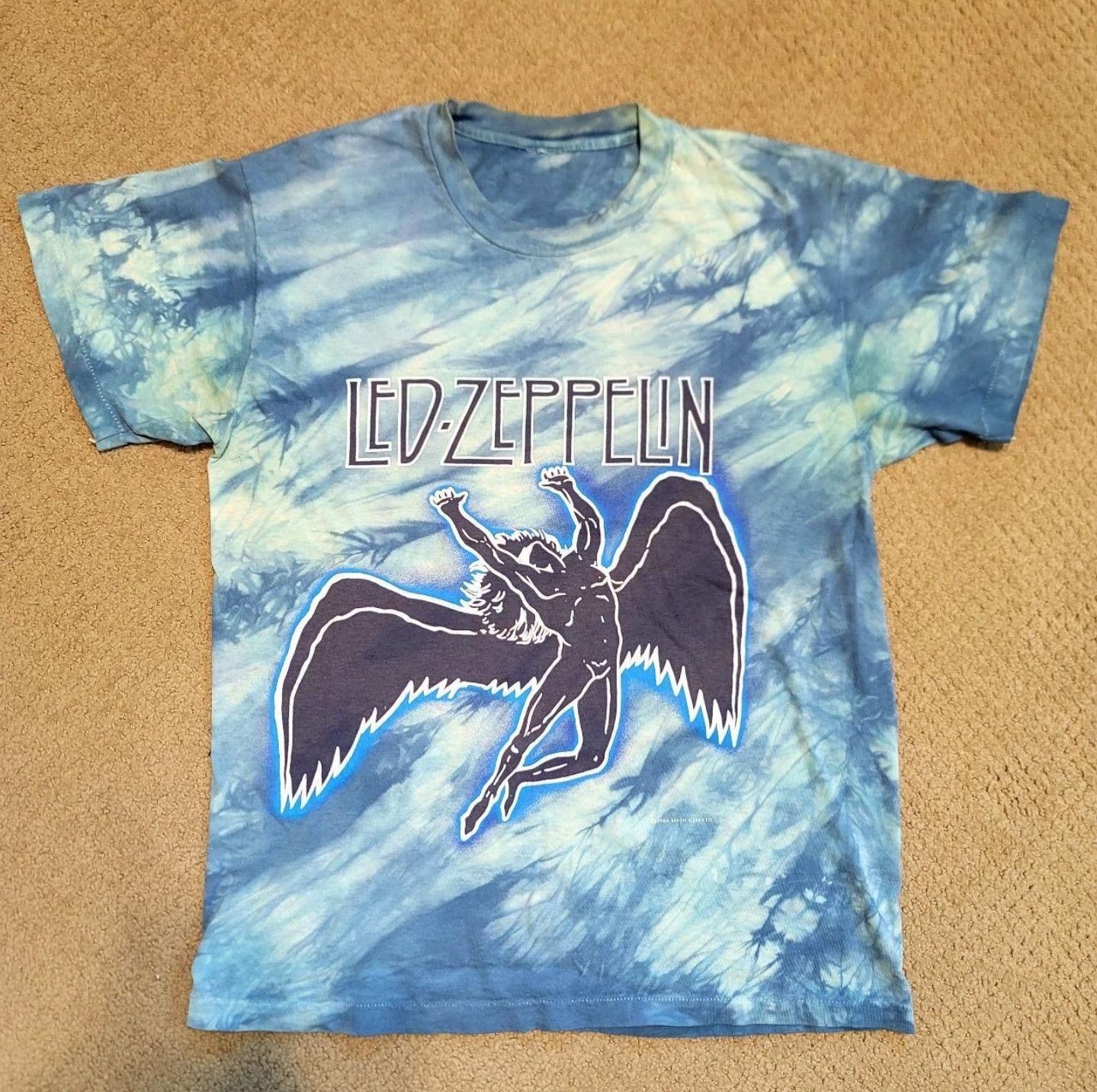 Led Zeppelin X Vintage Led Zeppelin 1980s Tie Dye T Shirt Hoodie, Sweatshirt | PodTeesHub.com