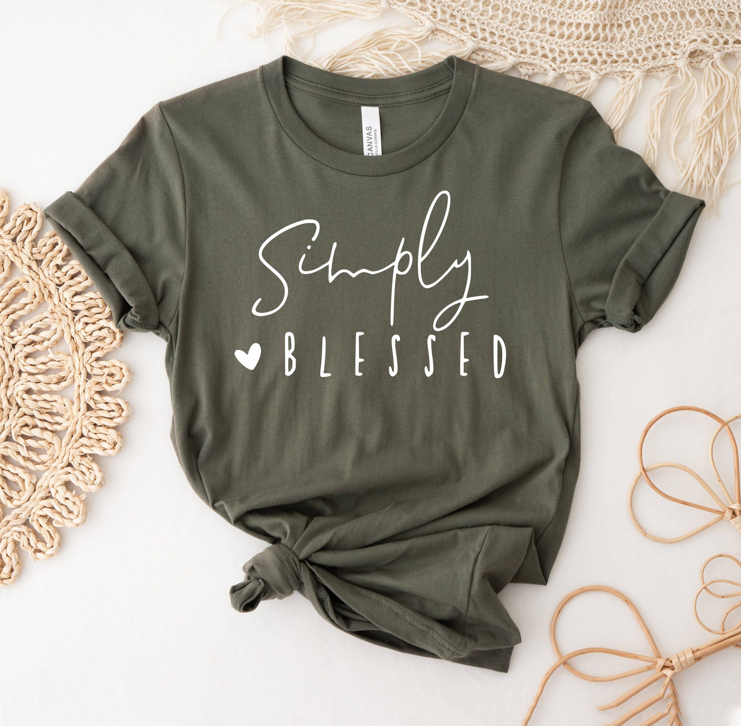 Simply Blessed T-Shirt Hoodie, Sweatshirt | PodTeesHub.com