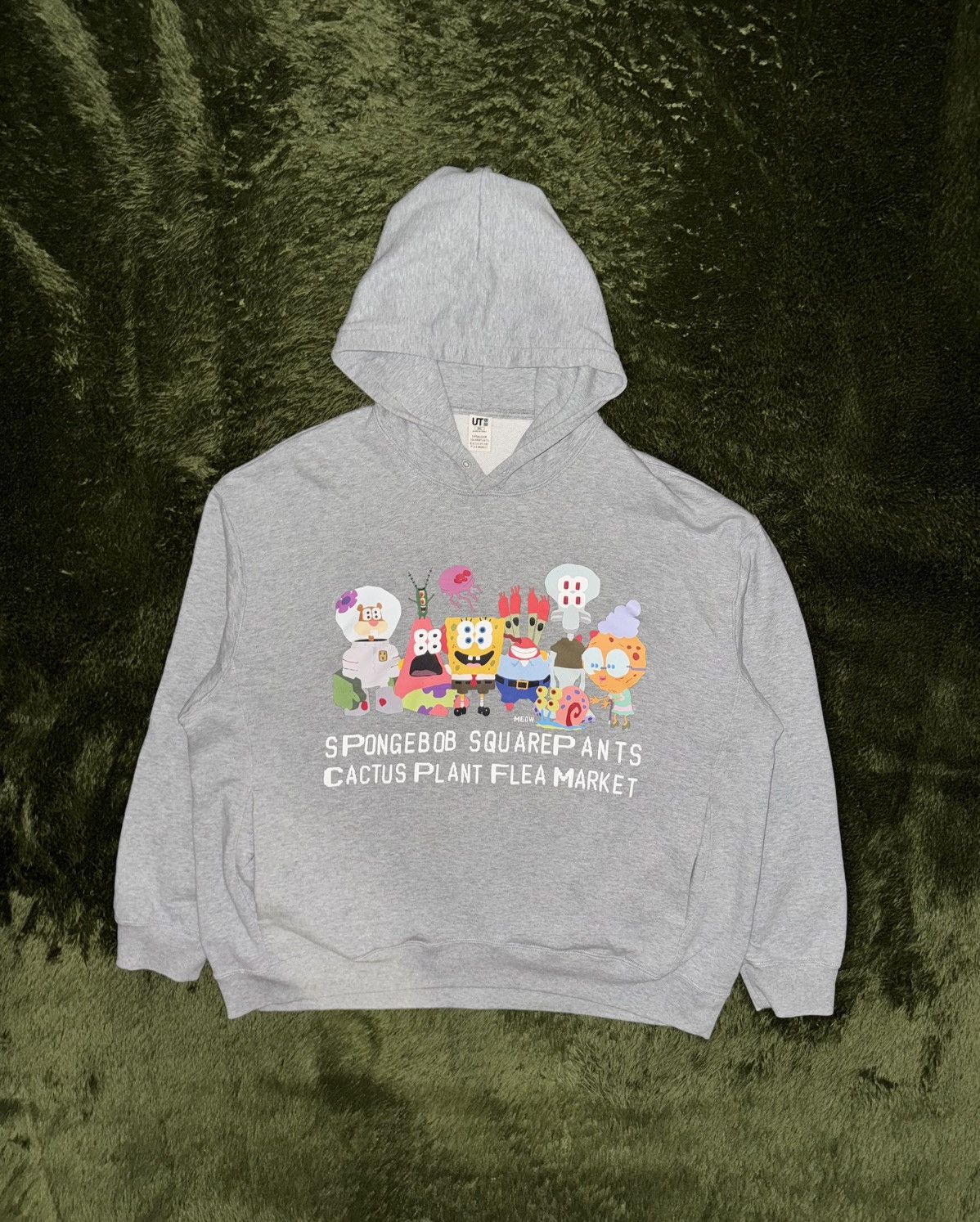 3xl Uniqlo X Cpfm X Spongebob Collaboration Hoodie Gray T-Shirts, Sweatshirt | PodTeesHub.com