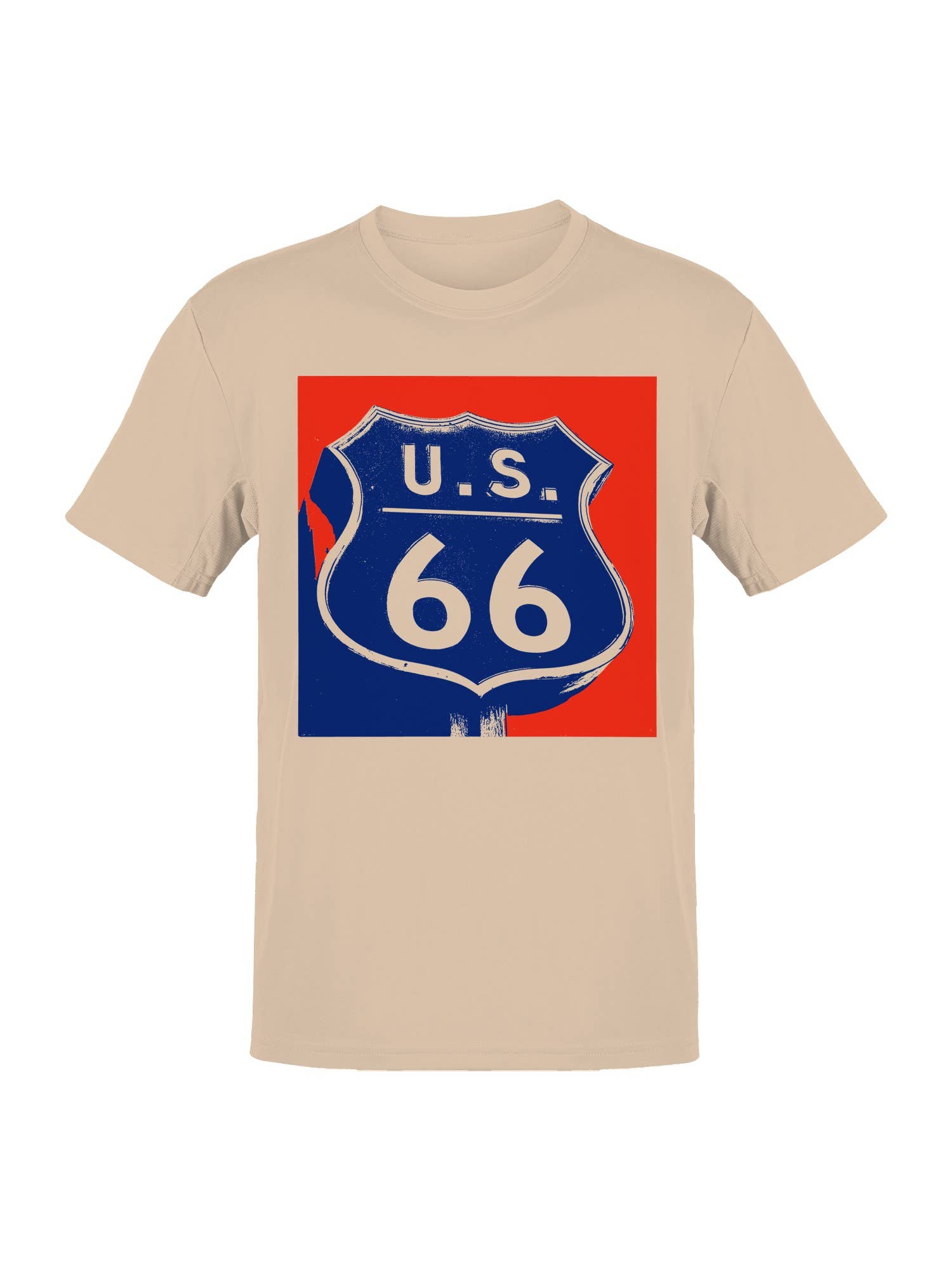 Iconic U.S. Route 66 Shield Sign Men's T-Shirt Hoodie, Sweatshirt | PodTeesHub.com