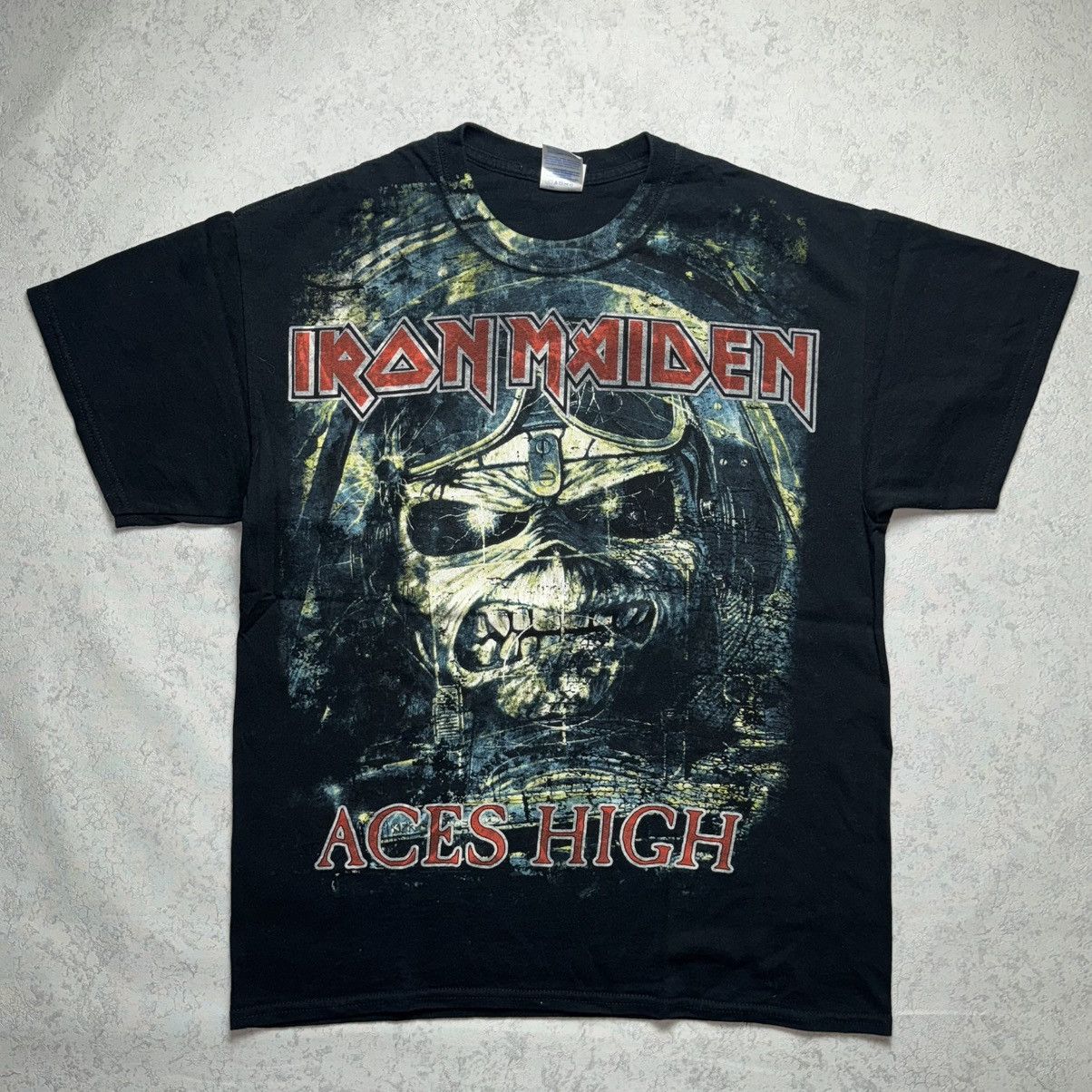 Maiden Vintage Iron Maiden Aces High Rock Tee Hoodie, Sweatshirt | PodTeesHub.com