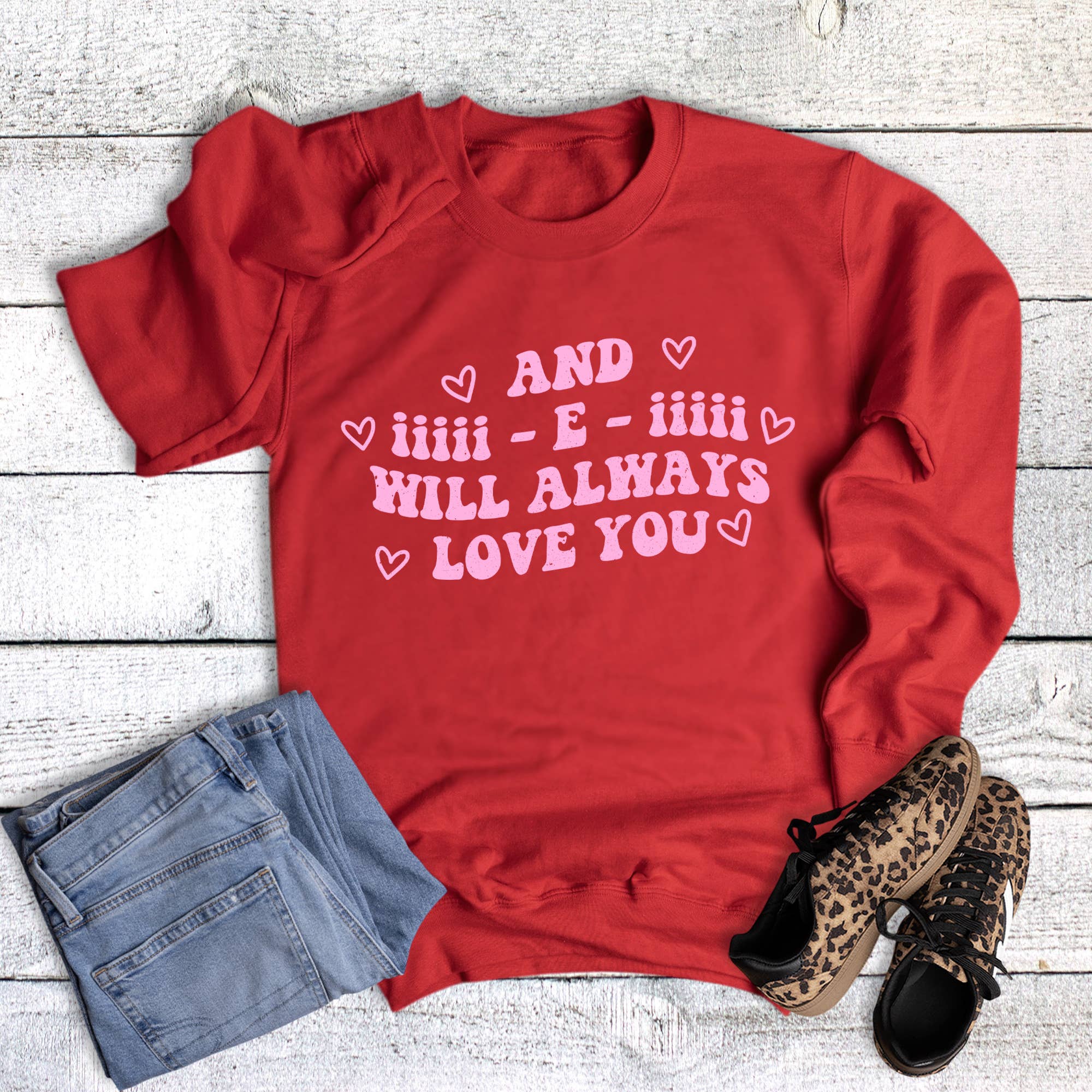 Valentine I E I Love You Sweatshirt T-Shirts, Hoodie | PodTeesHub.com