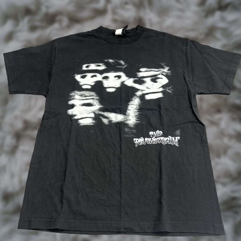 Vintage Psycho Realm Band Tee Hip Hop Tee Los Angeles Black Vtg 1997 T Shirt Size L Men Hoodie, Sweatshirt | PodTeesHub.com