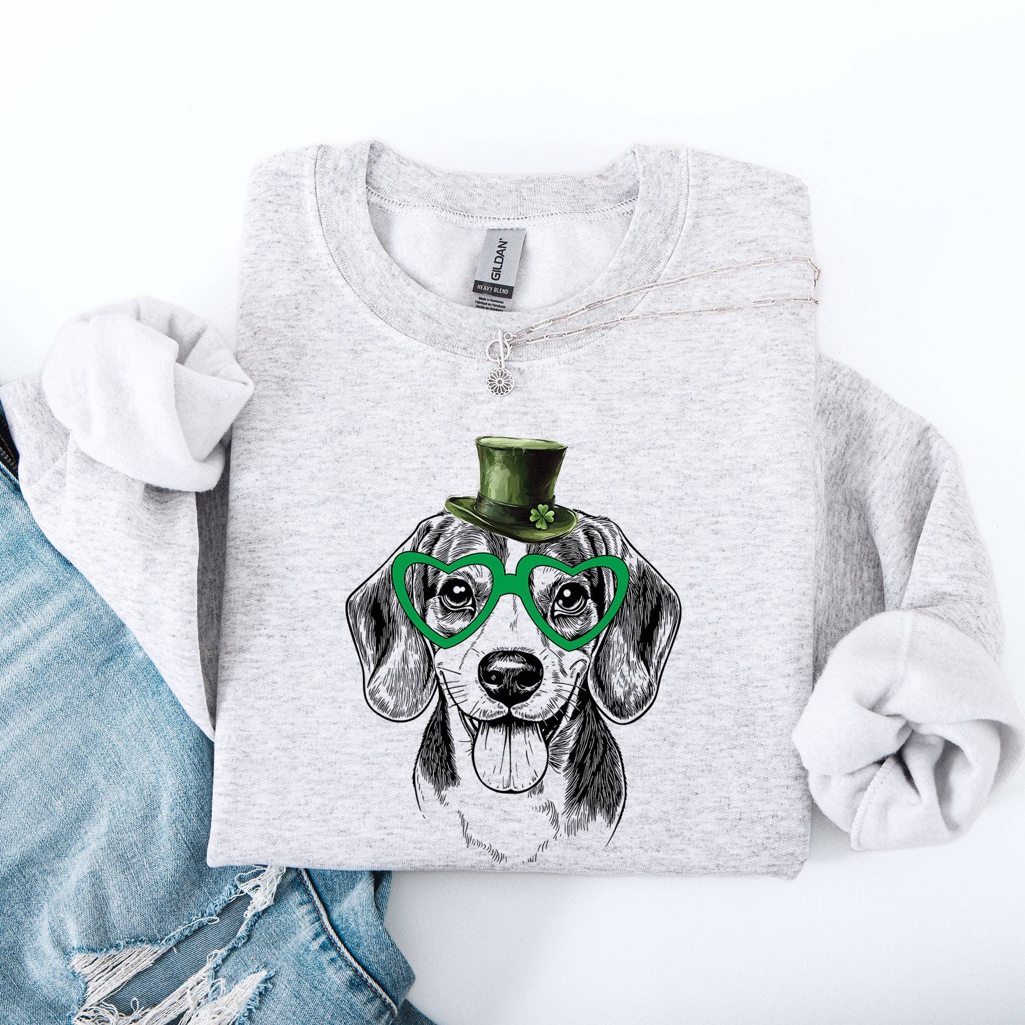 Beagle, Dog, St Patrick's Day, Lucky, Irish Sweatshirt T-Shirts, Hoodie | PodTeesHub.com