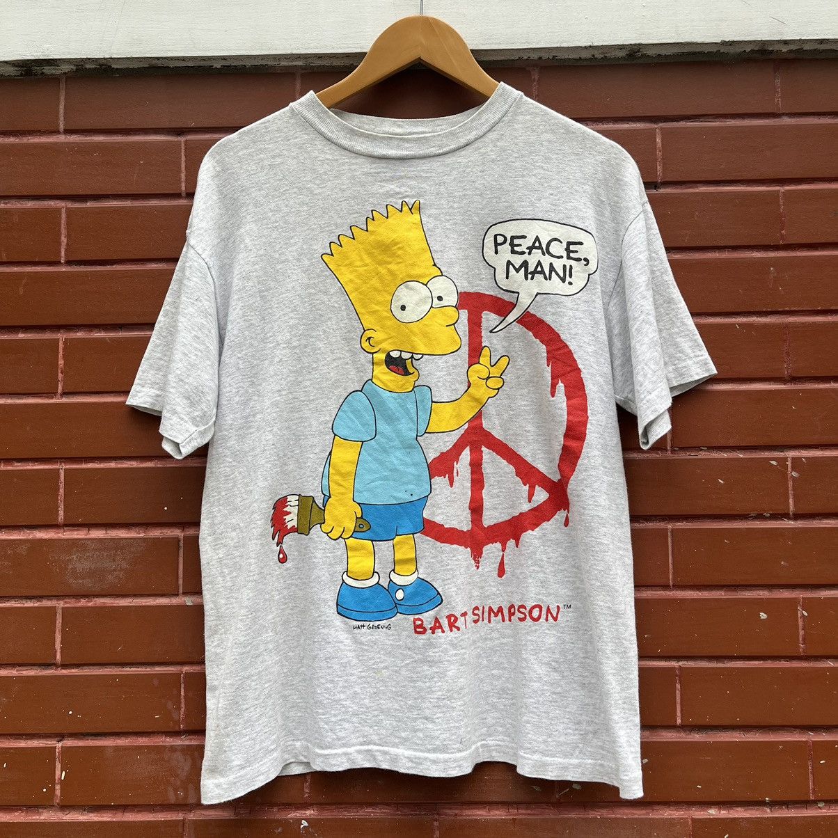 Vintage Simpson Peace Man 90s T-Shirts, Hoodie, Sweatshirt | PodTeesHub.com