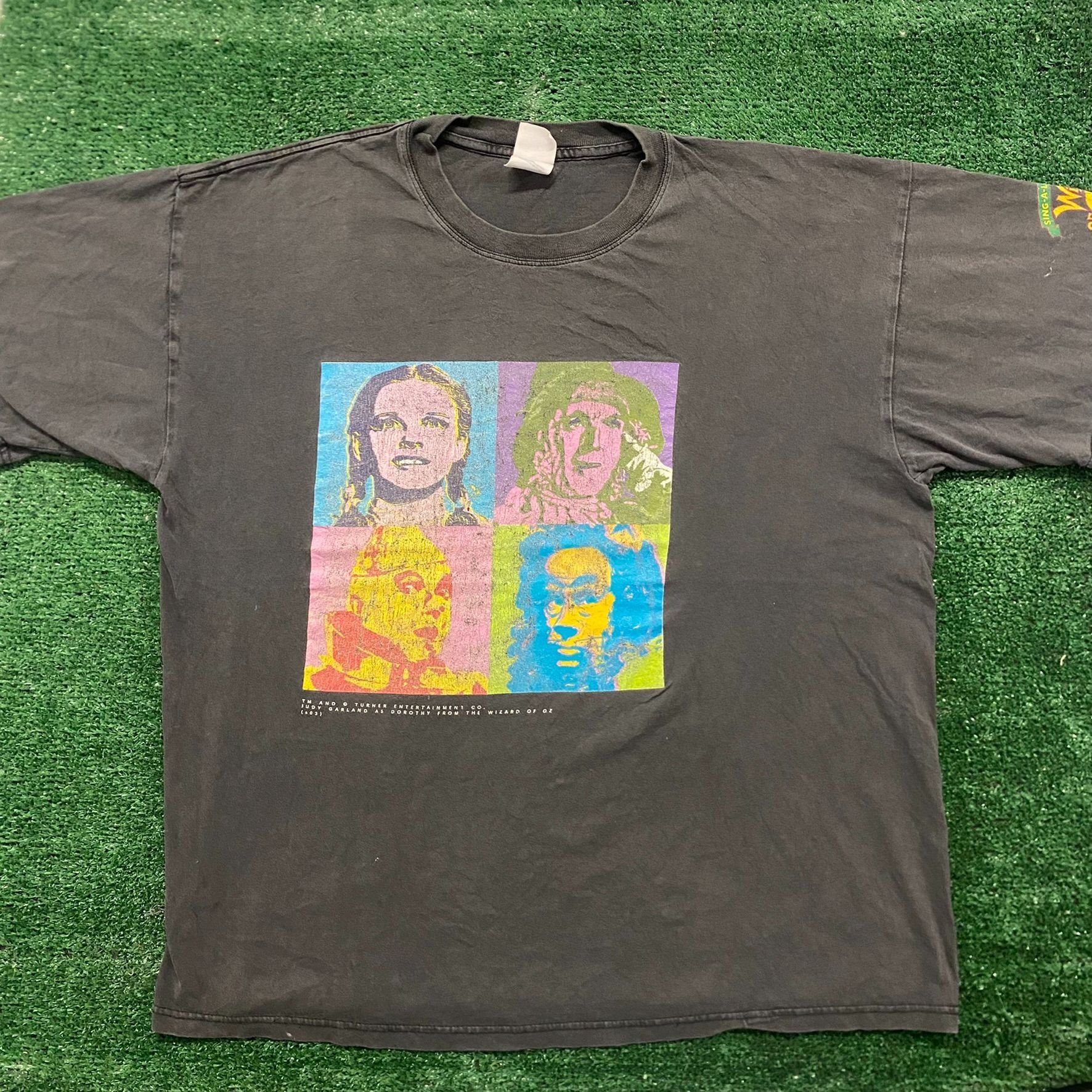 Vintage Y2k Wizard Of Oz Andy Warhol Pop Art Faded Movie Tee Hoodie, Sweatshirt | PodTeesHub.com