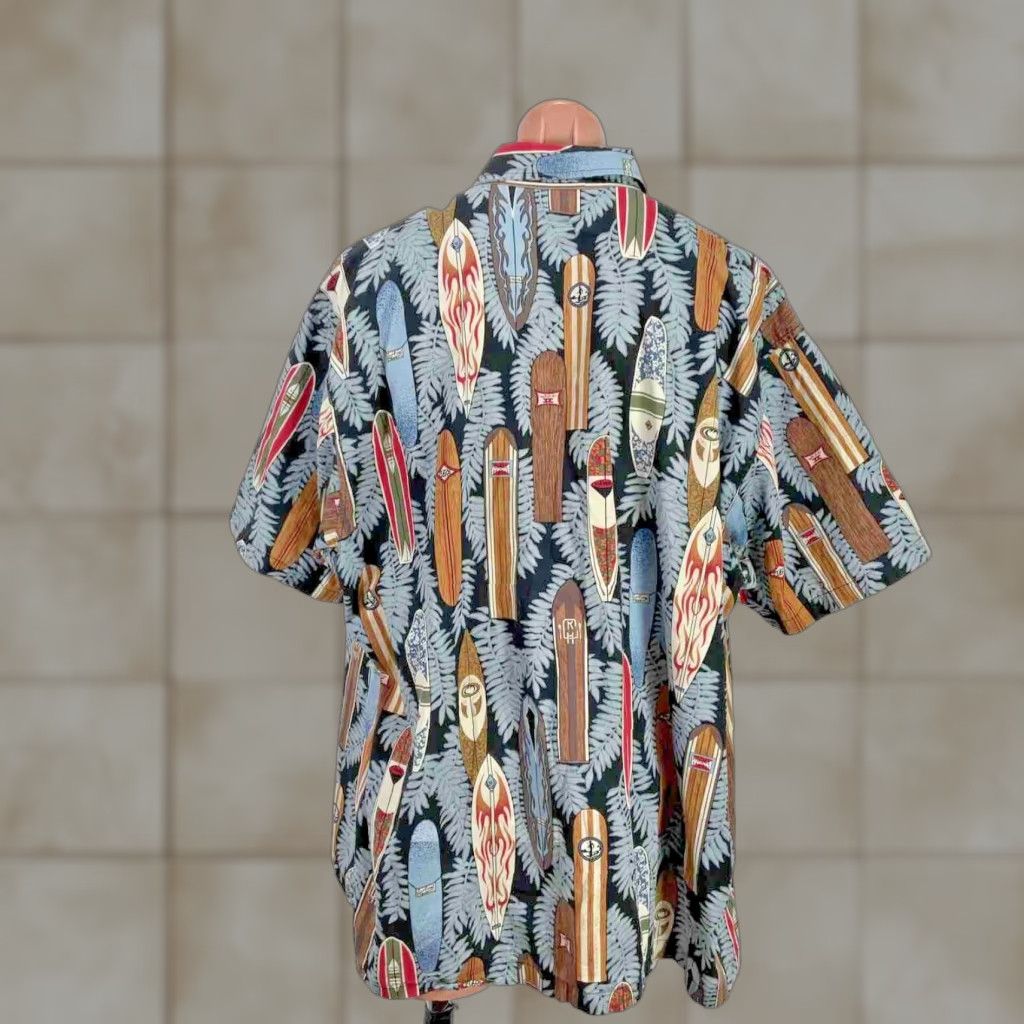 Vintage Hwy 1 Shirt Men S Hawaiian All Over Print Surfboards Royal Hotel 3xl Multicolor Rayo Hoodie, Sweatshirt