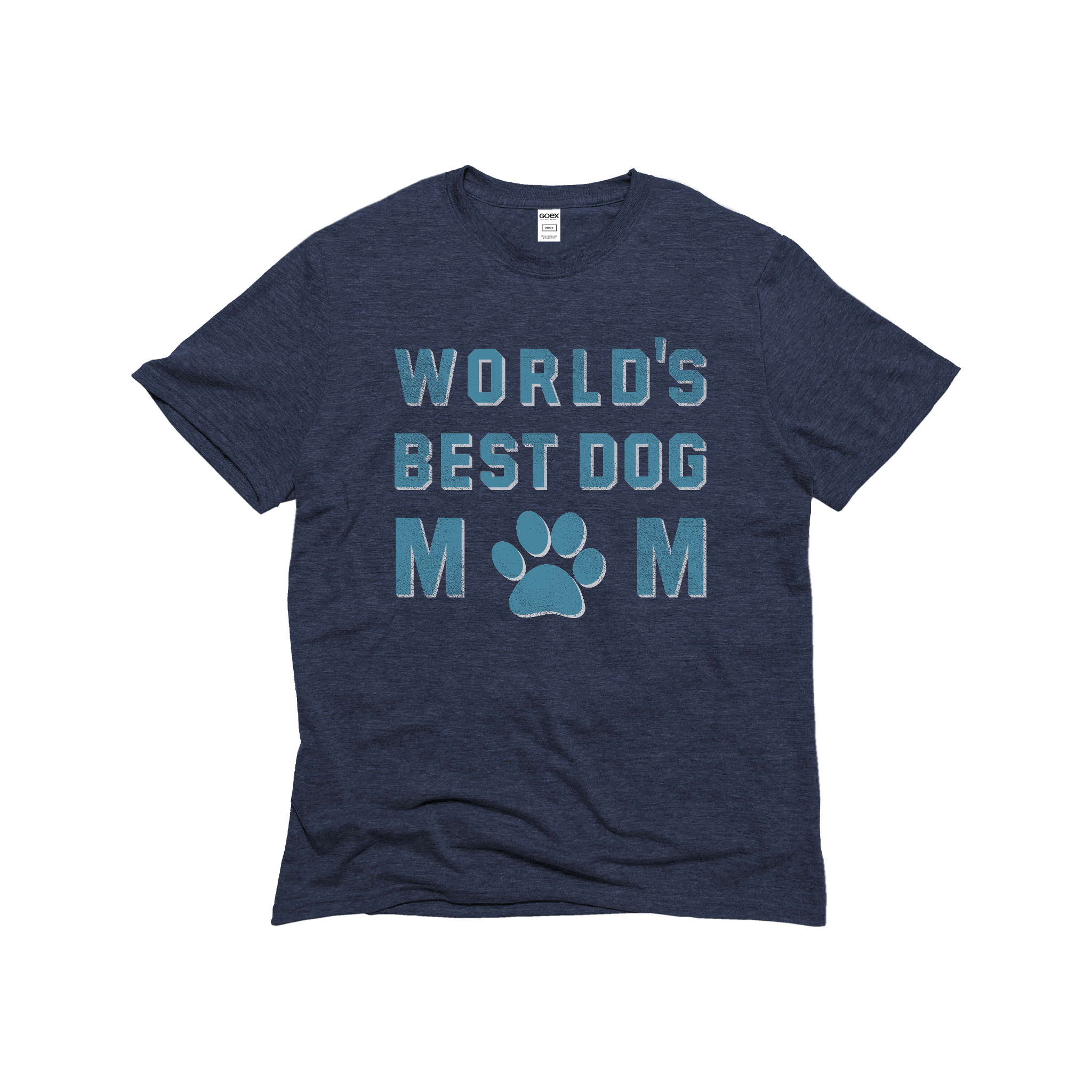 Best Dog Mom Unisex Graphic Tee Navy - 12pk Hoodie, Sweatshirt | PodTeesHub.com