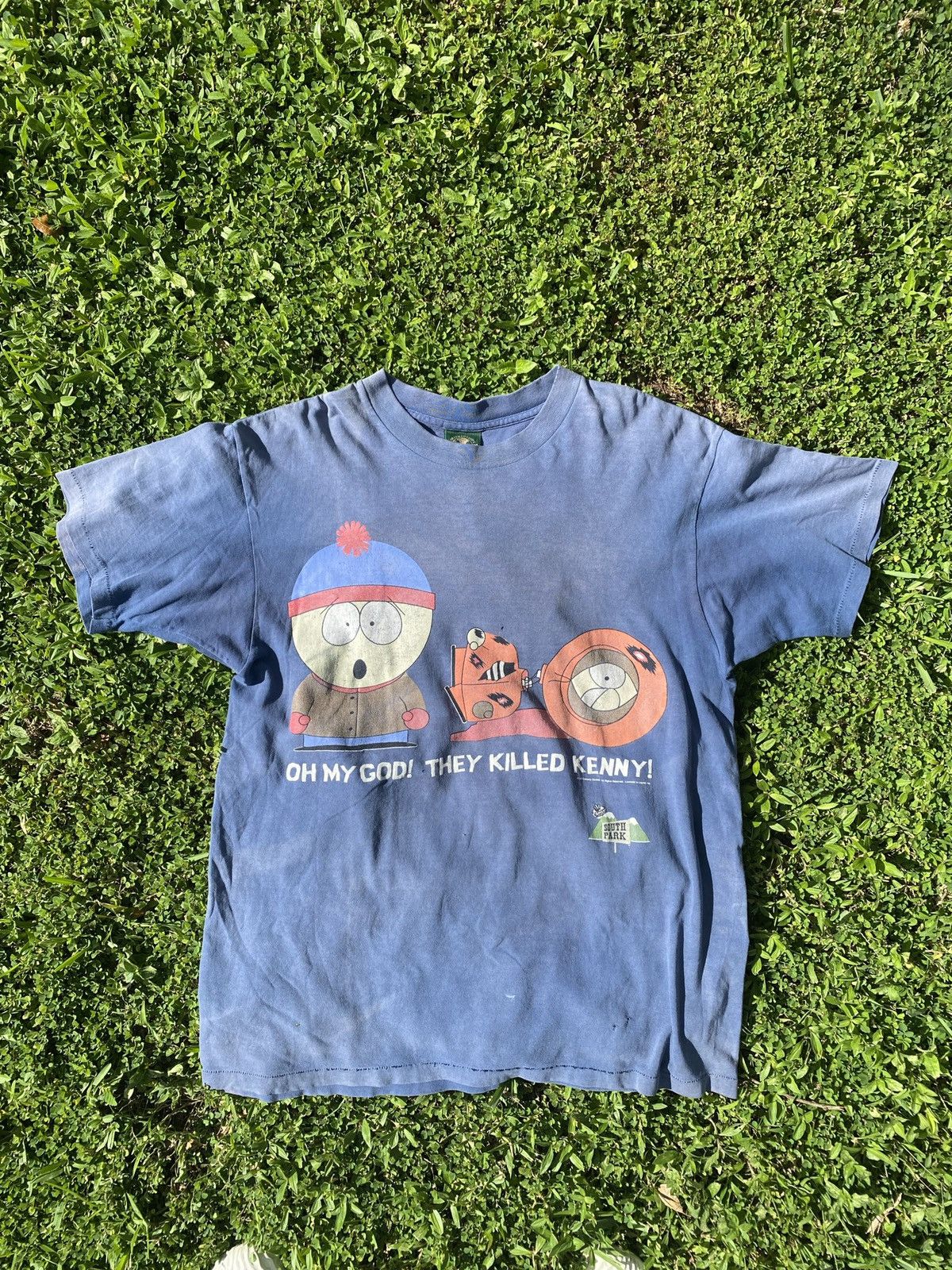 Vintage 90s Extremely Faded South Park Kenny Tshirt Hoodie, Sweatshirt | PodTeesHub.com