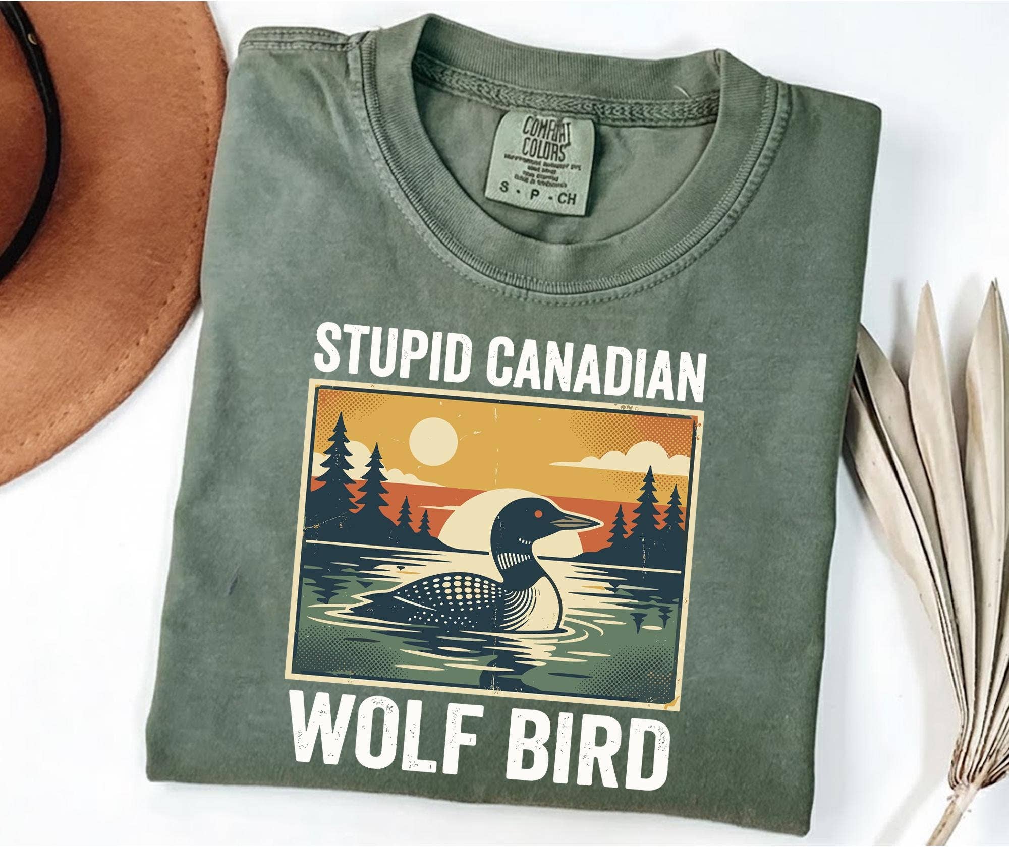 Sarcastic Wolf Bird Graphic Tee Shirt Hoodie, Sweatshirt | PodTeesHub.com