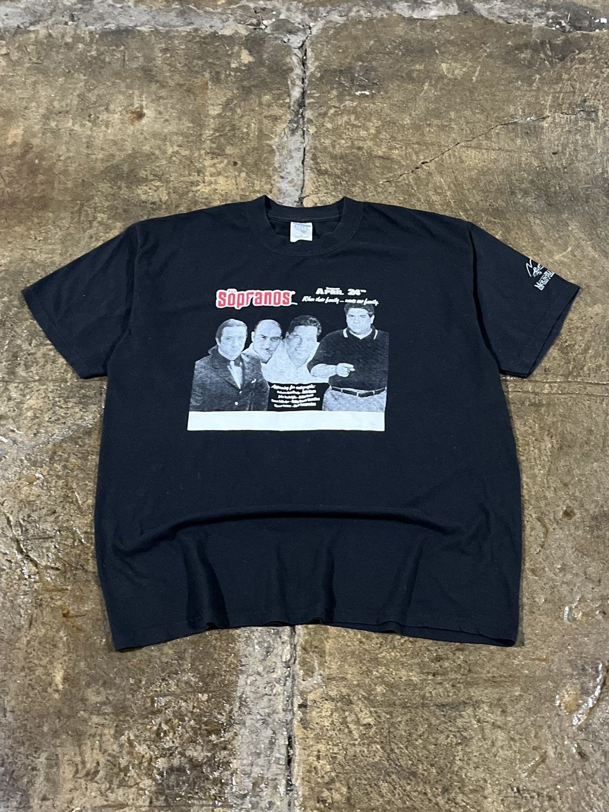 Vintage 2000s The Sopranos Live Super Rare Tv Tee Shirt Hoodie, Sweatshirt | PodTeesHub.com